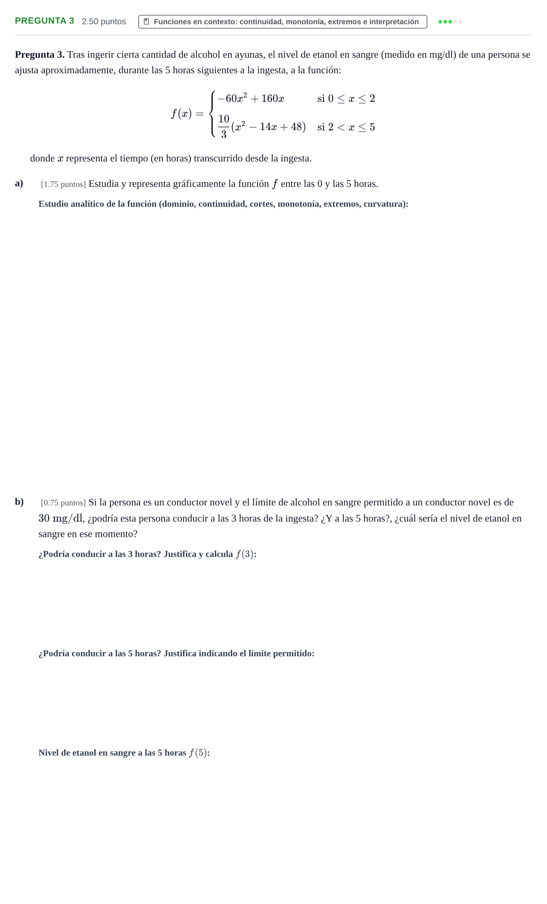 Enunciado: Pregunta 3 · Matemáticas aplicadas a las Ciencias Sociales II PAU Asturias Ordinaria 2024