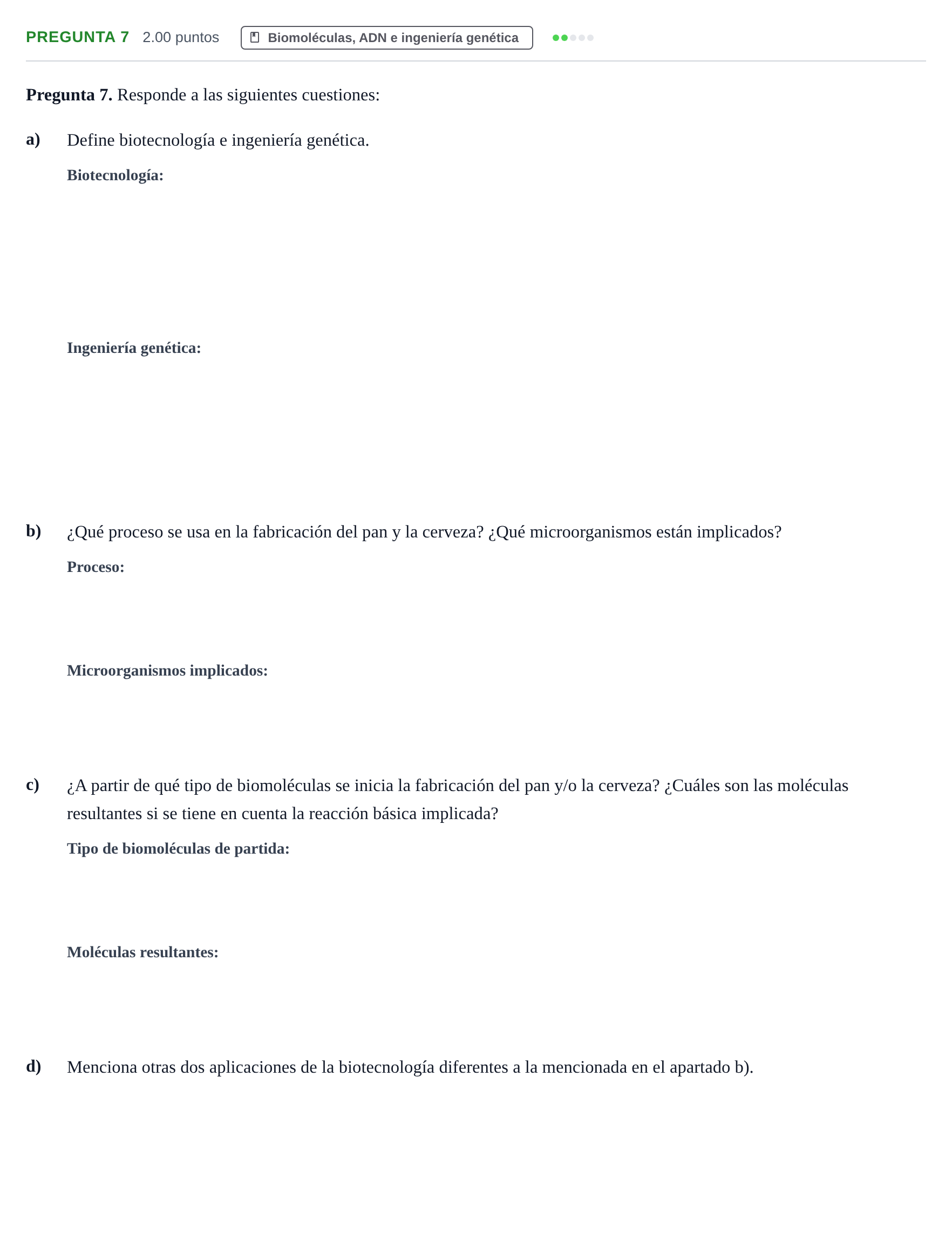 Enunciado: Pregunta 7 · Ciencias Generales PAU Asturias Extraordinaria 2024