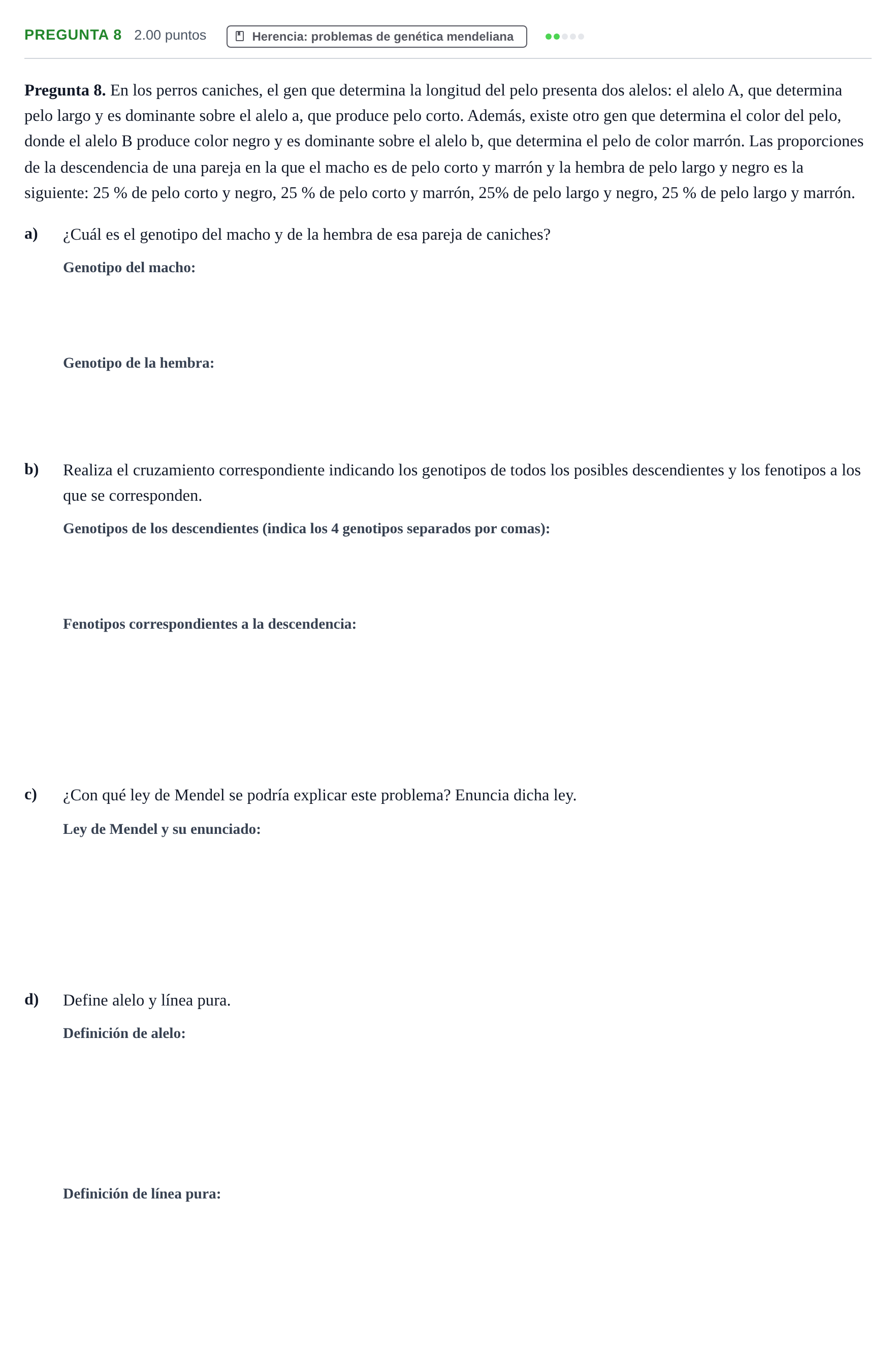 Enunciado: Pregunta 8 · Ciencias Generales PAU Asturias Extraordinaria 2024