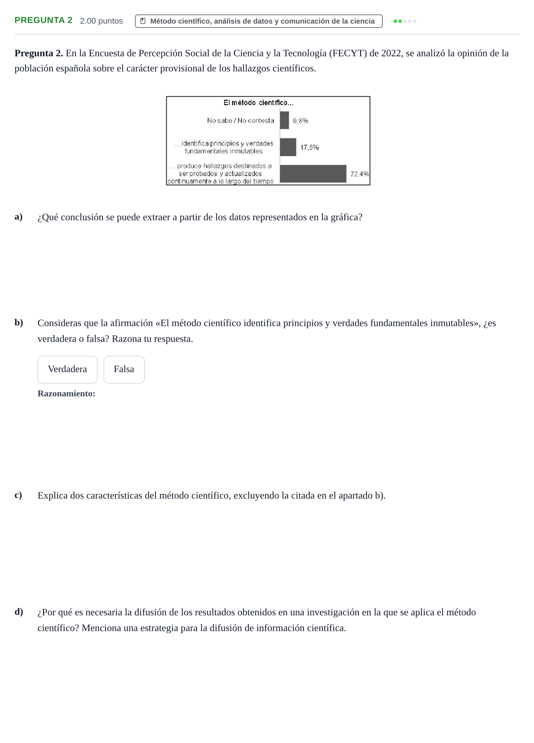 Enunciado: Pregunta 2 · Ciencias Generales PAU Asturias Ordinaria 2024