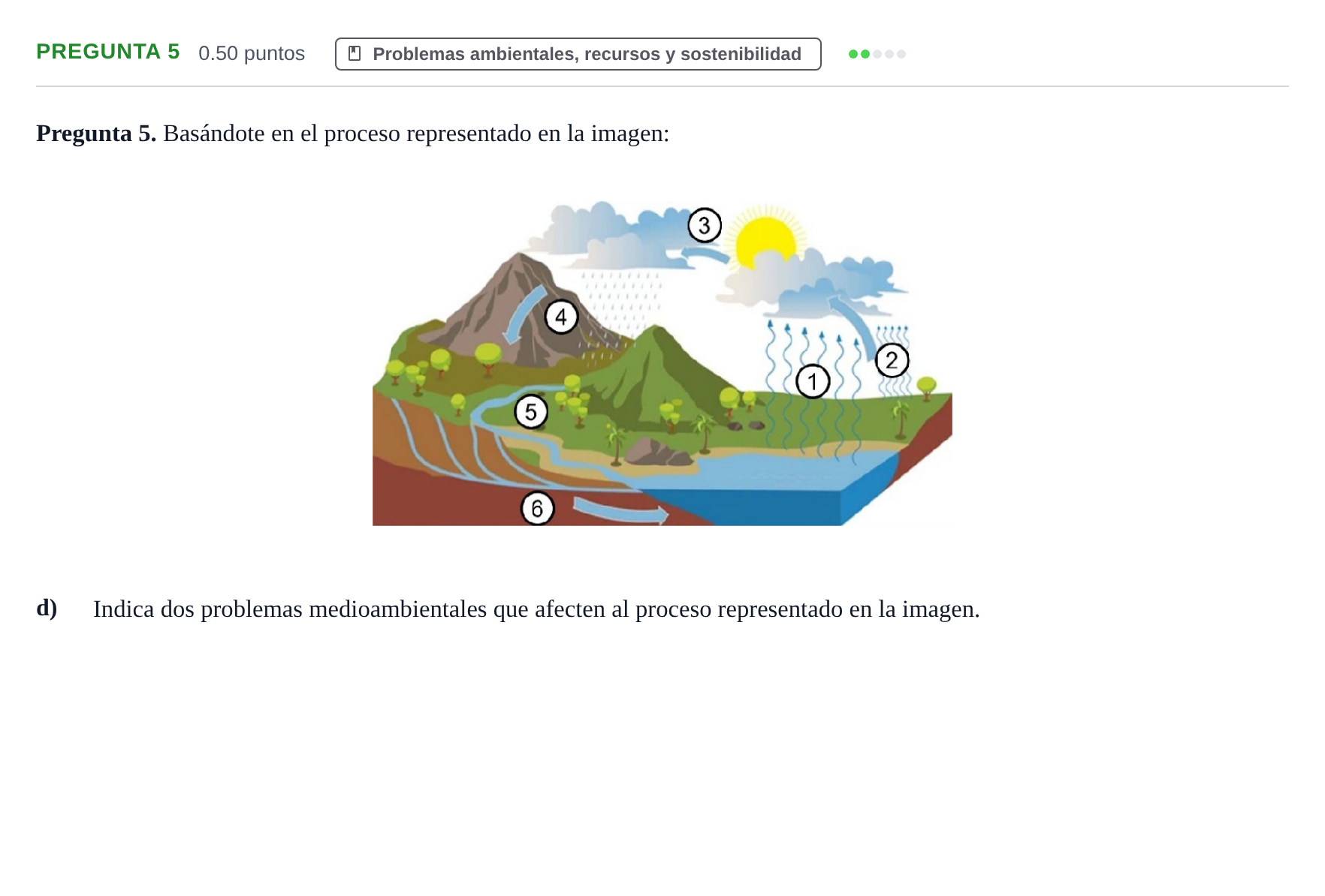 Enunciado: Pregunta 5 - Problemas ambientales, recursos y so… · Ciencias Generales PAU Asturias Ordinaria 2024
