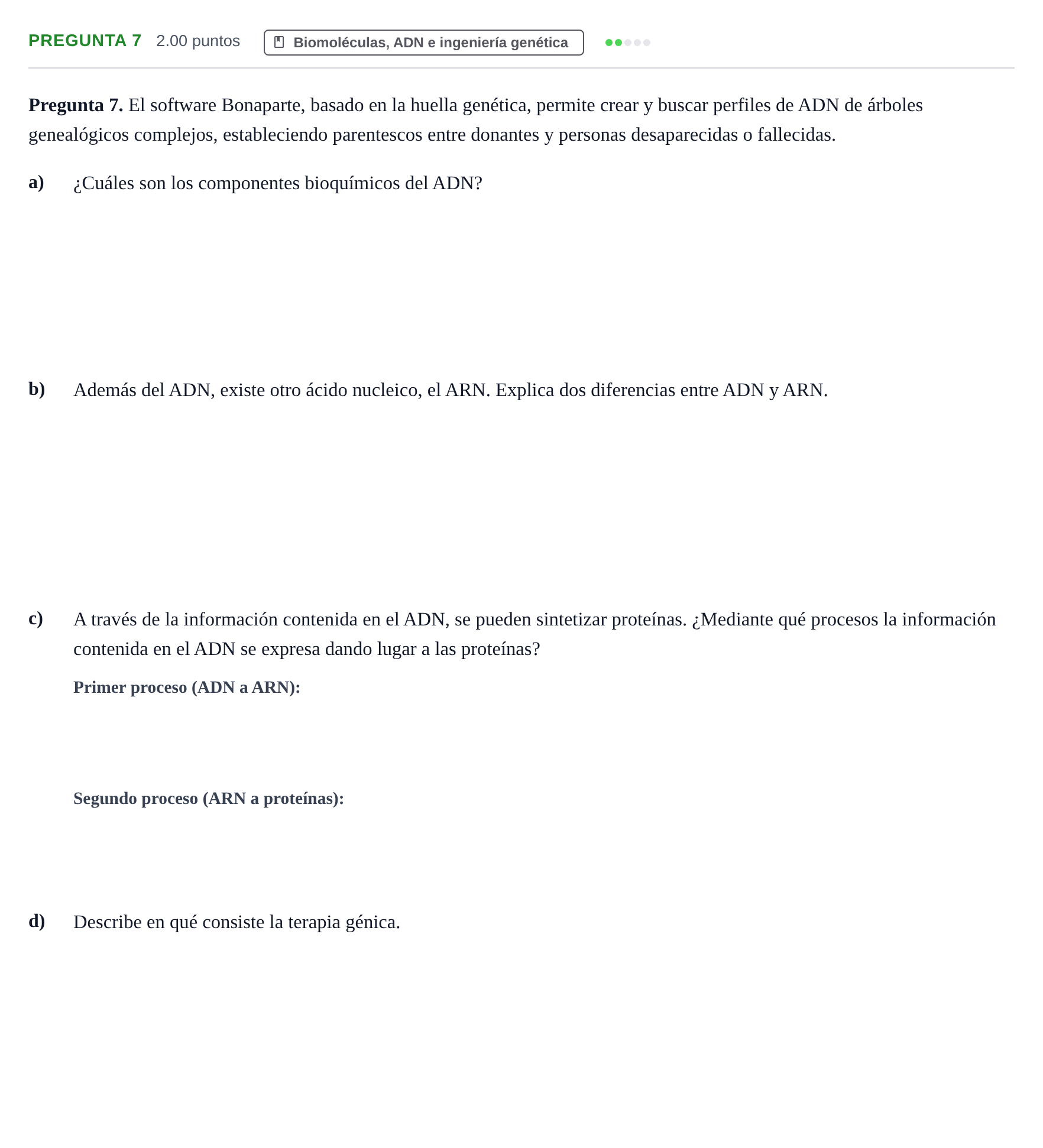 Enunciado: Pregunta 7 · Ciencias Generales PAU Asturias Ordinaria 2024