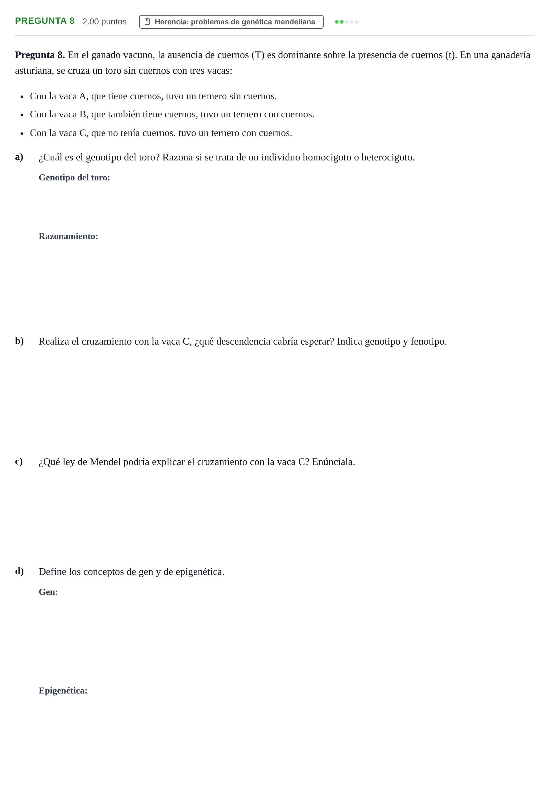 Enunciado: Pregunta 8 · Ciencias Generales PAU Asturias Ordinaria 2024