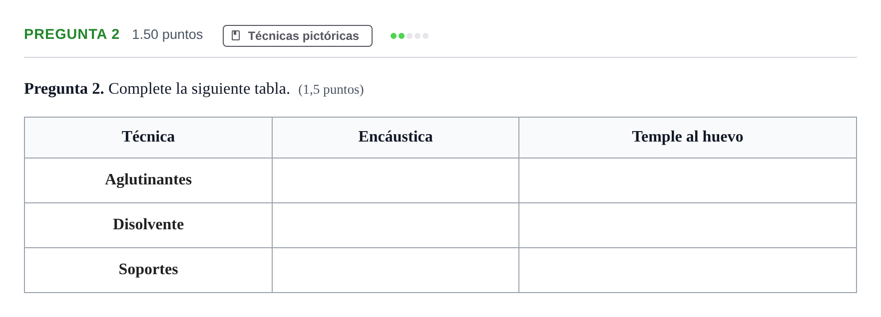 Enunciado: Pregunta 2 · Técnicas de Expresión Gráfico-Plástica PAU Asturias Ordinaria 2024