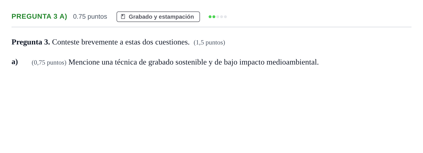 Enunciado: Pregunta 3 a) · Técnicas de Expresión Gráfico-Plástica PAU Asturias Ordinaria 2024