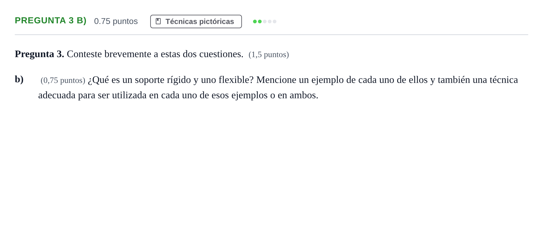 Enunciado: Pregunta 3 b) · Técnicas de Expresión Gráfico-Plástica PAU Asturias Ordinaria 2024