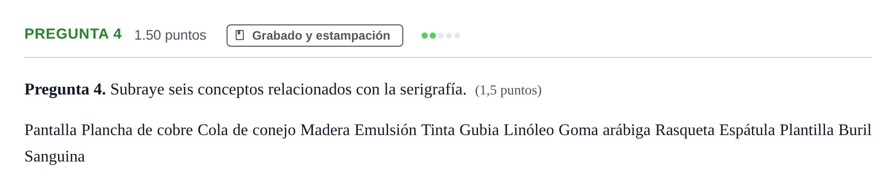 Enunciado: Pregunta 4 · Técnicas de Expresión Gráfico-Plástica PAU Asturias Ordinaria 2024