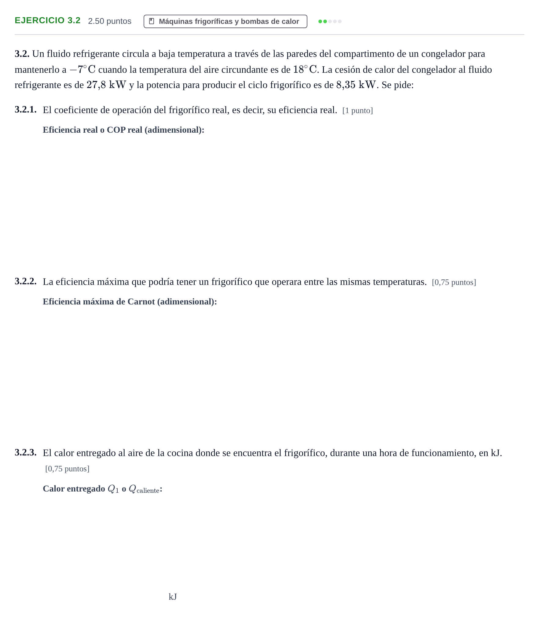 Enunciado: Ejercicio 3.2 · Tecnología e Ingeniería II PAU Extremadura Ordinaria 2025