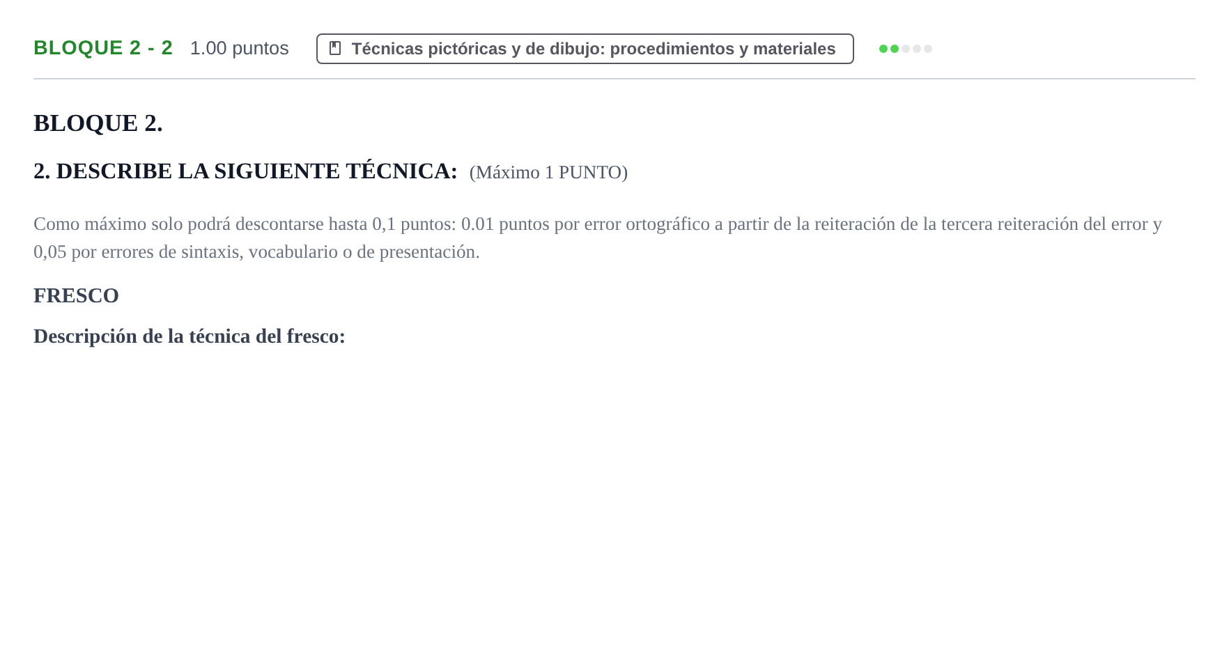 Enunciado: Bloque 2 - 2 · Técnicas de Expresión Gráfico-Plástica PAU Extremadura Extraordinaria 2025