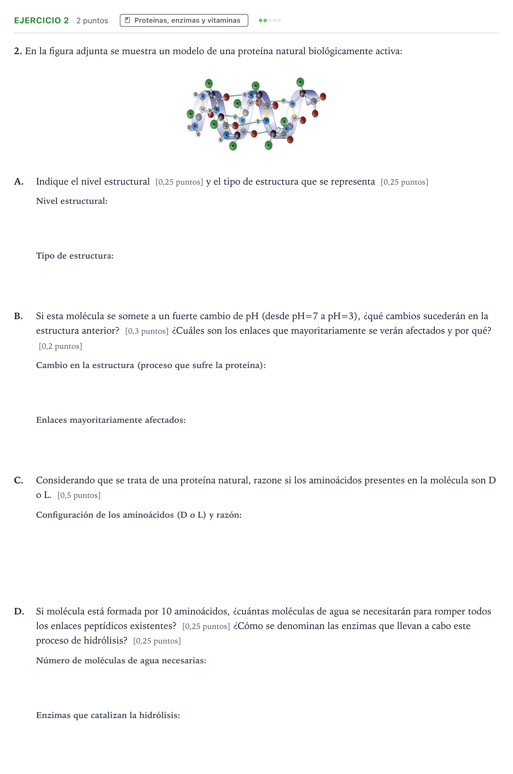 Enunciado: Problema 2 · Biología PAU Extremadura Ordinaria 2024
