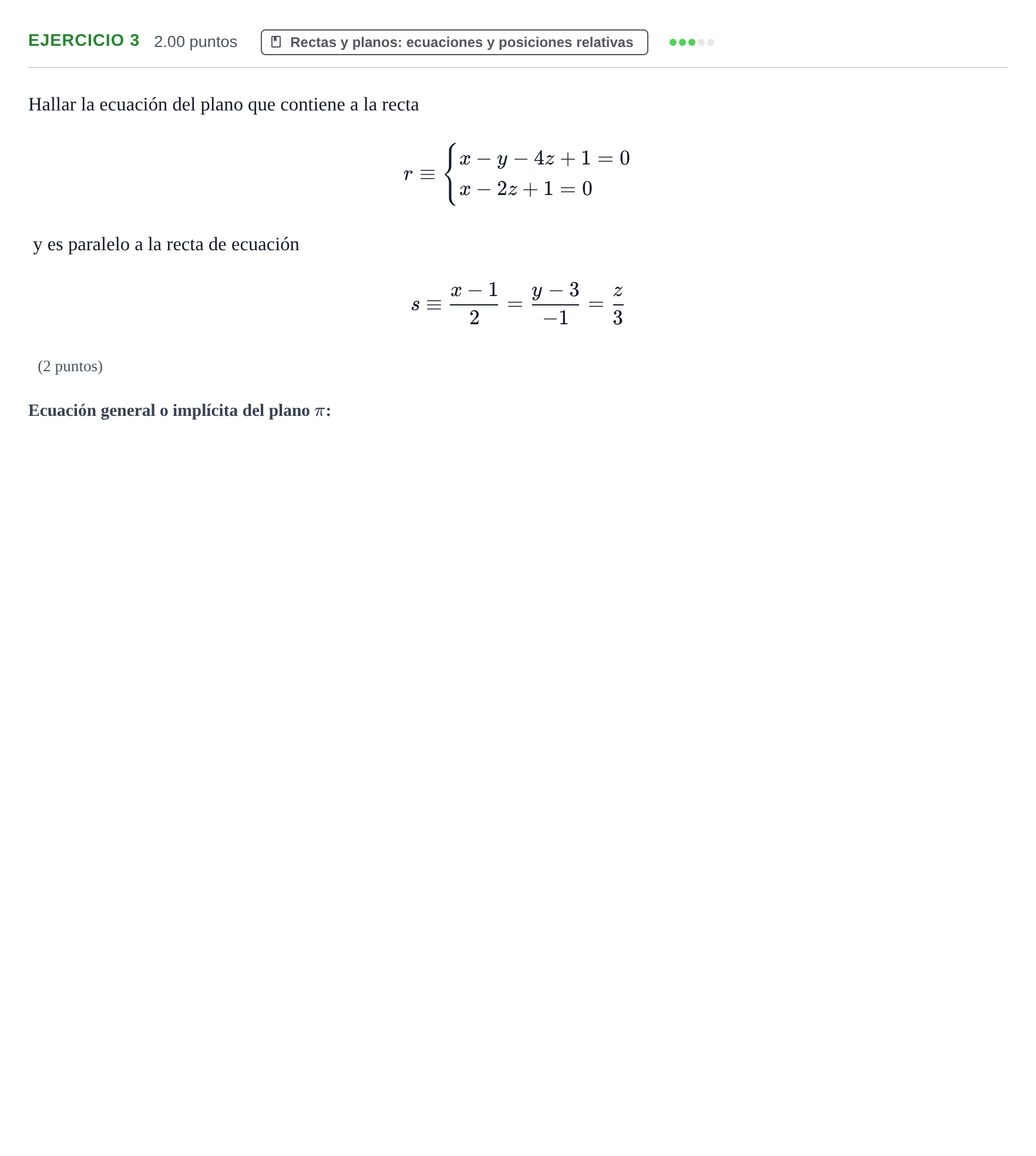 Enunciado: Problema 3 · Matemáticas II PAU Extremadura Ordinaria 2024