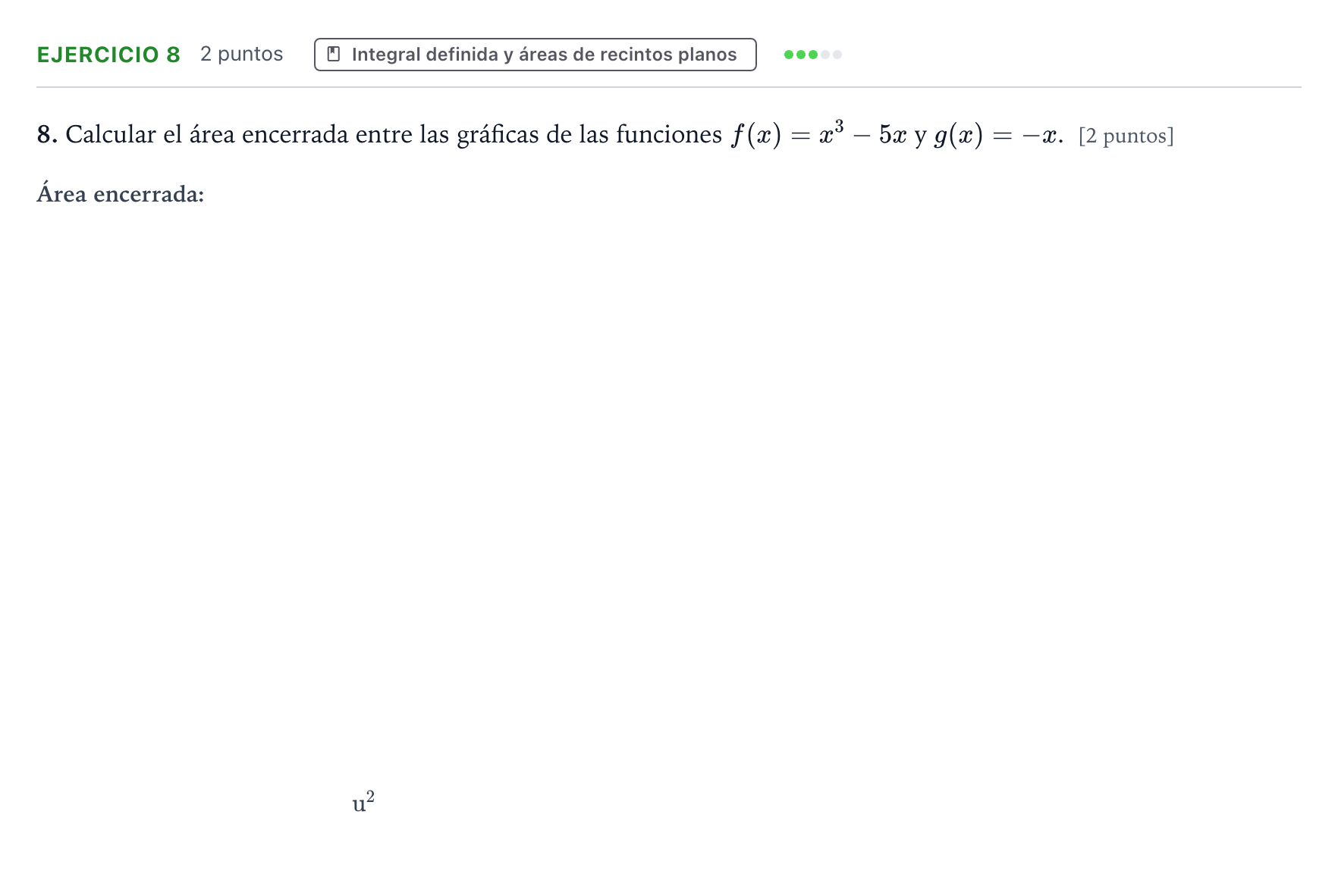 Enunciado: Problema 8 · Matemáticas II PAU Extremadura Ordinaria 2024