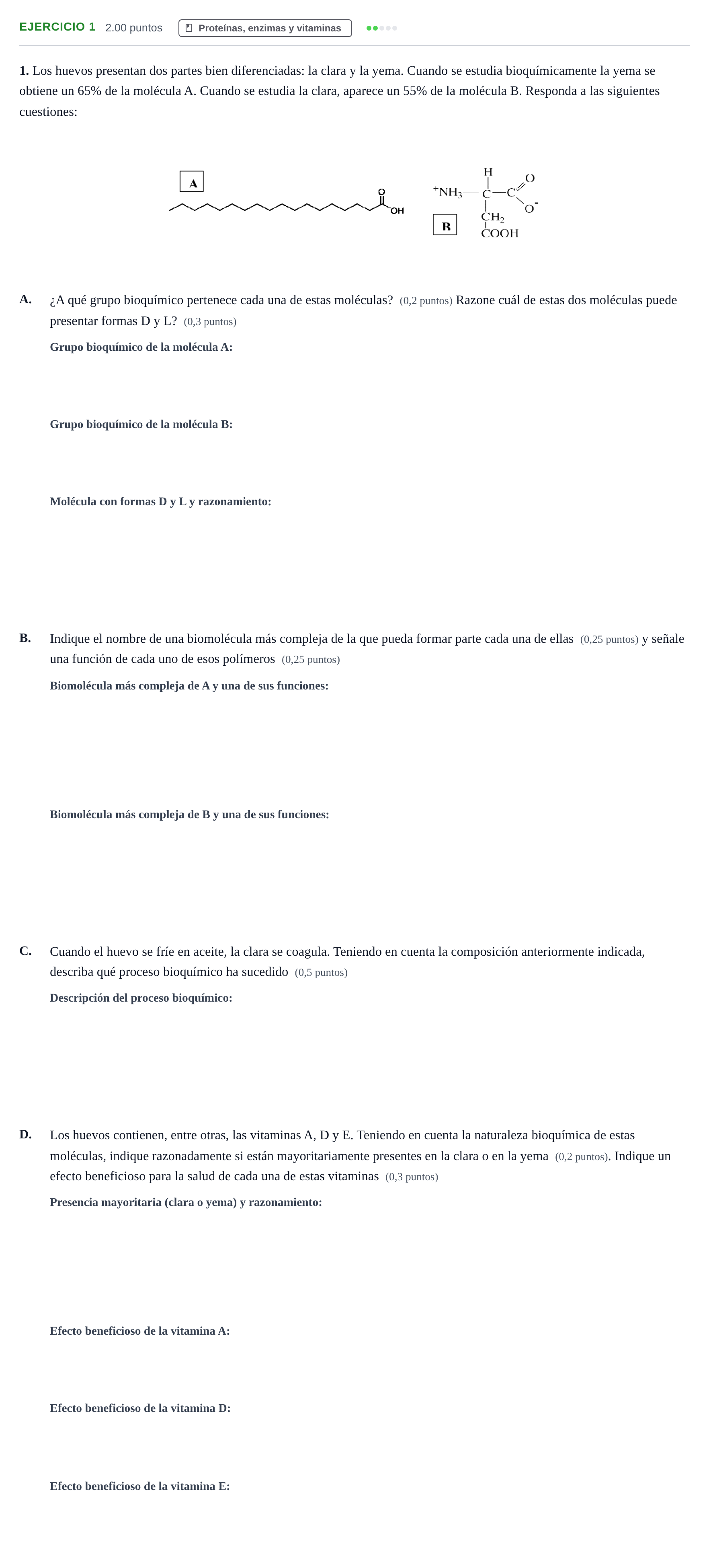 Enunciado: Problema 1 · Biología PAU Extremadura Extraordinaria 2024