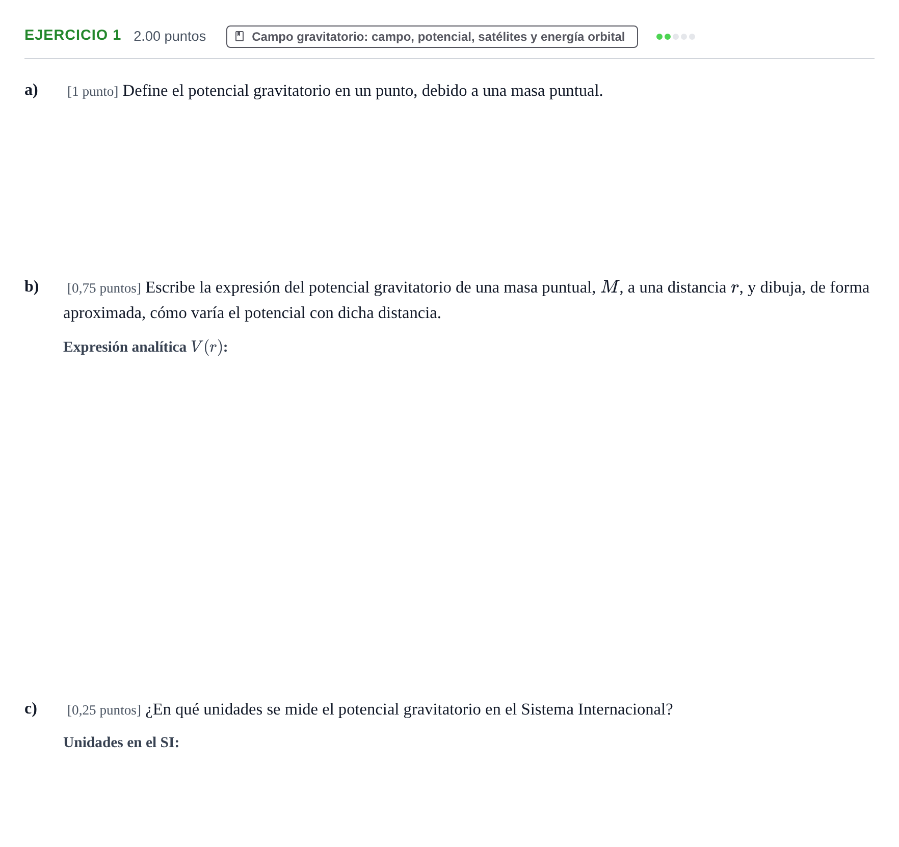 Enunciado: Problema 1 · Física PAU Extremadura Extraordinaria 2024
