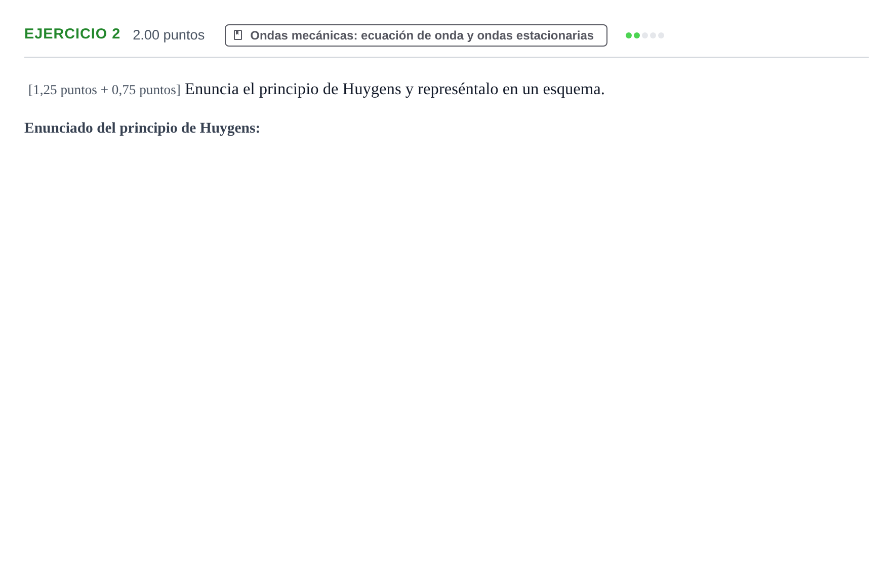 Enunciado: Problema 2 · Física PAU Extremadura Extraordinaria 2024