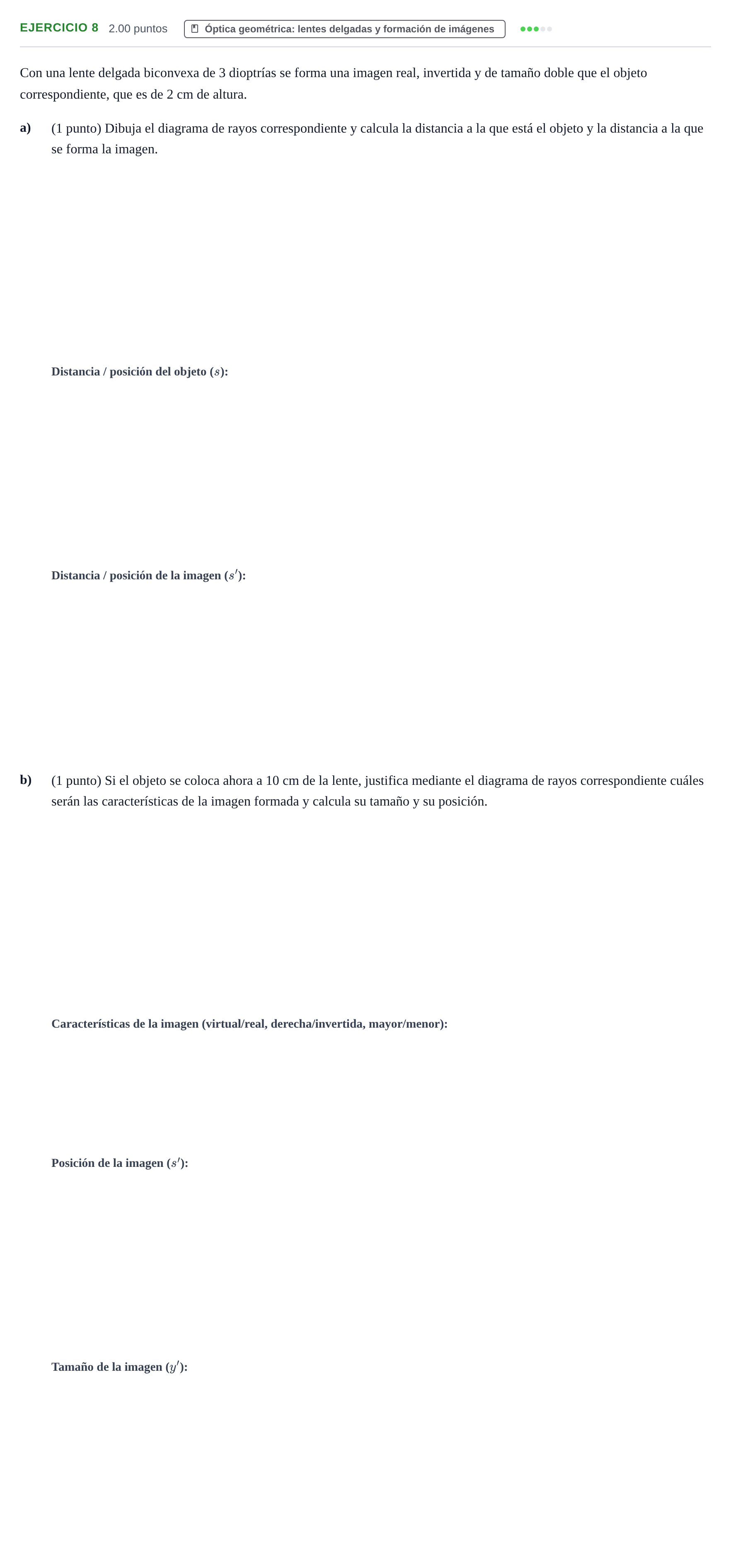 Enunciado: Problema 8 · Física PAU Extremadura Extraordinaria 2024