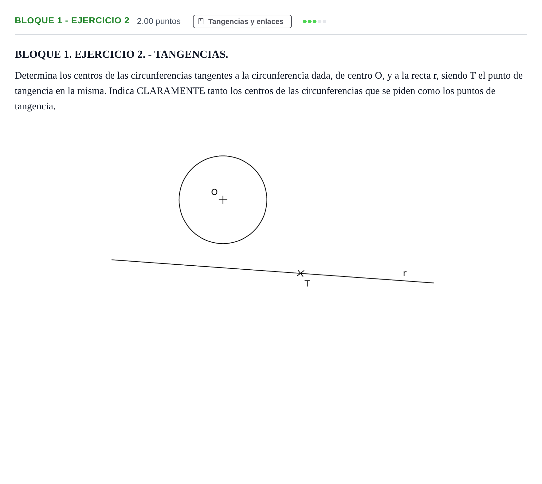 Enunciado: Bloque 1 - Ejercicio 2 · Dibujo técnico II PAU Extremadura Extraordinaria 2024