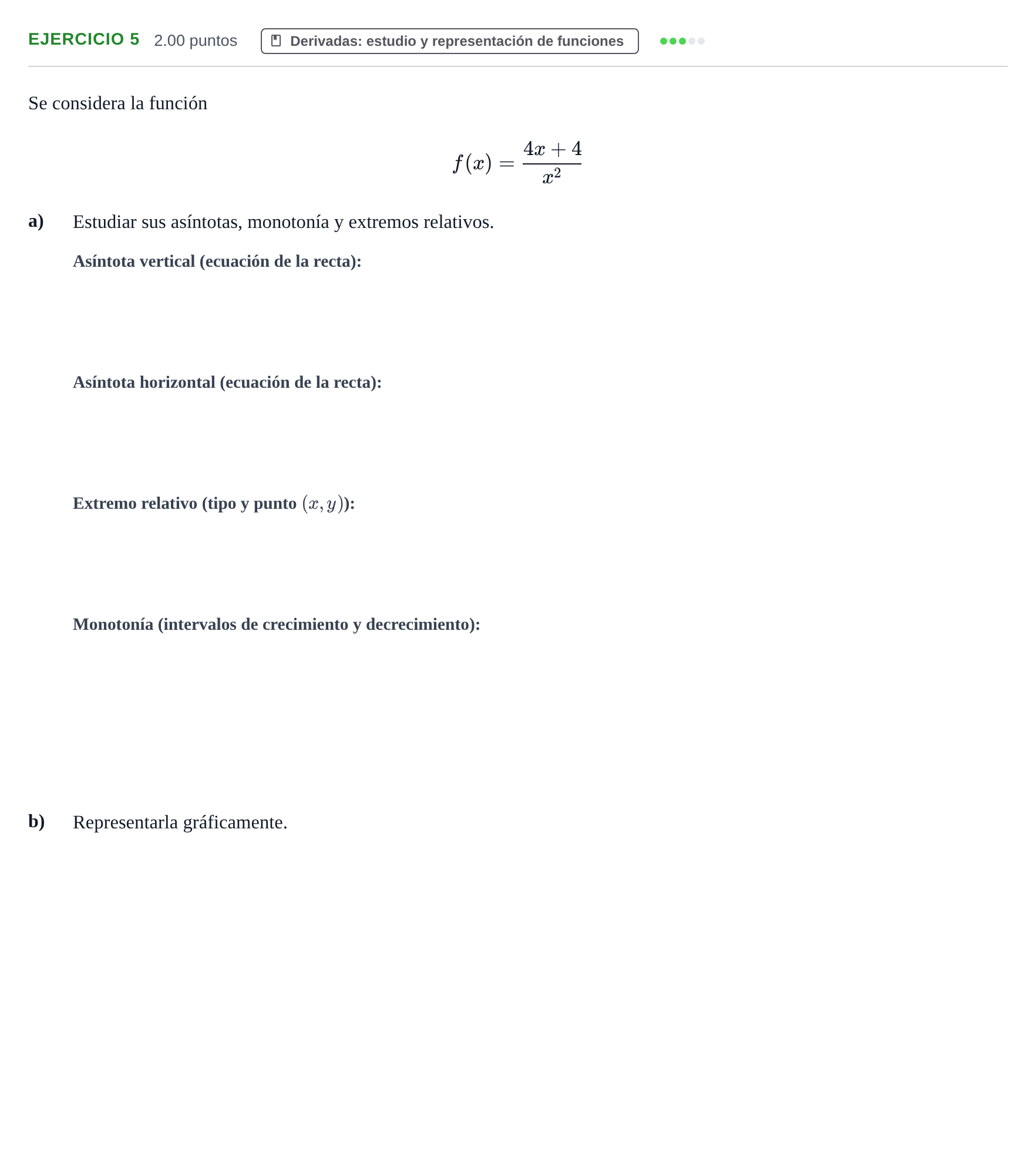 Enunciado: Problema 5 · Matemáticas II PAU Extremadura Extraordinaria 2024