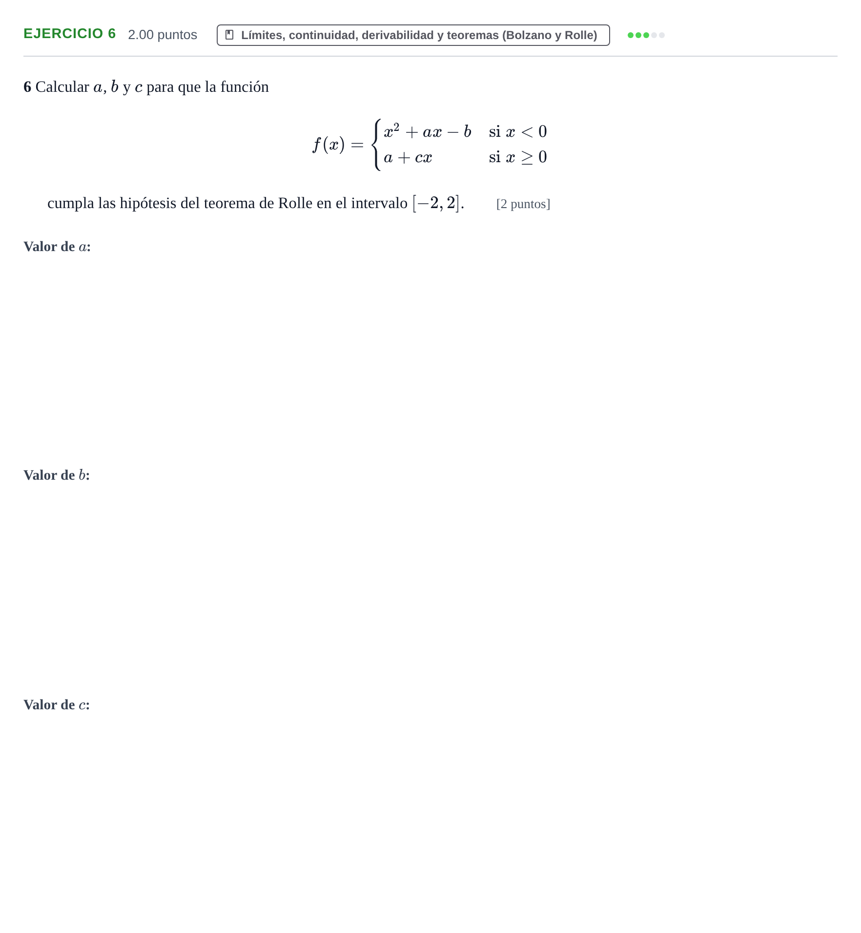 Enunciado: Problema 6 · Matemáticas II PAU Extremadura Extraordinaria 2024