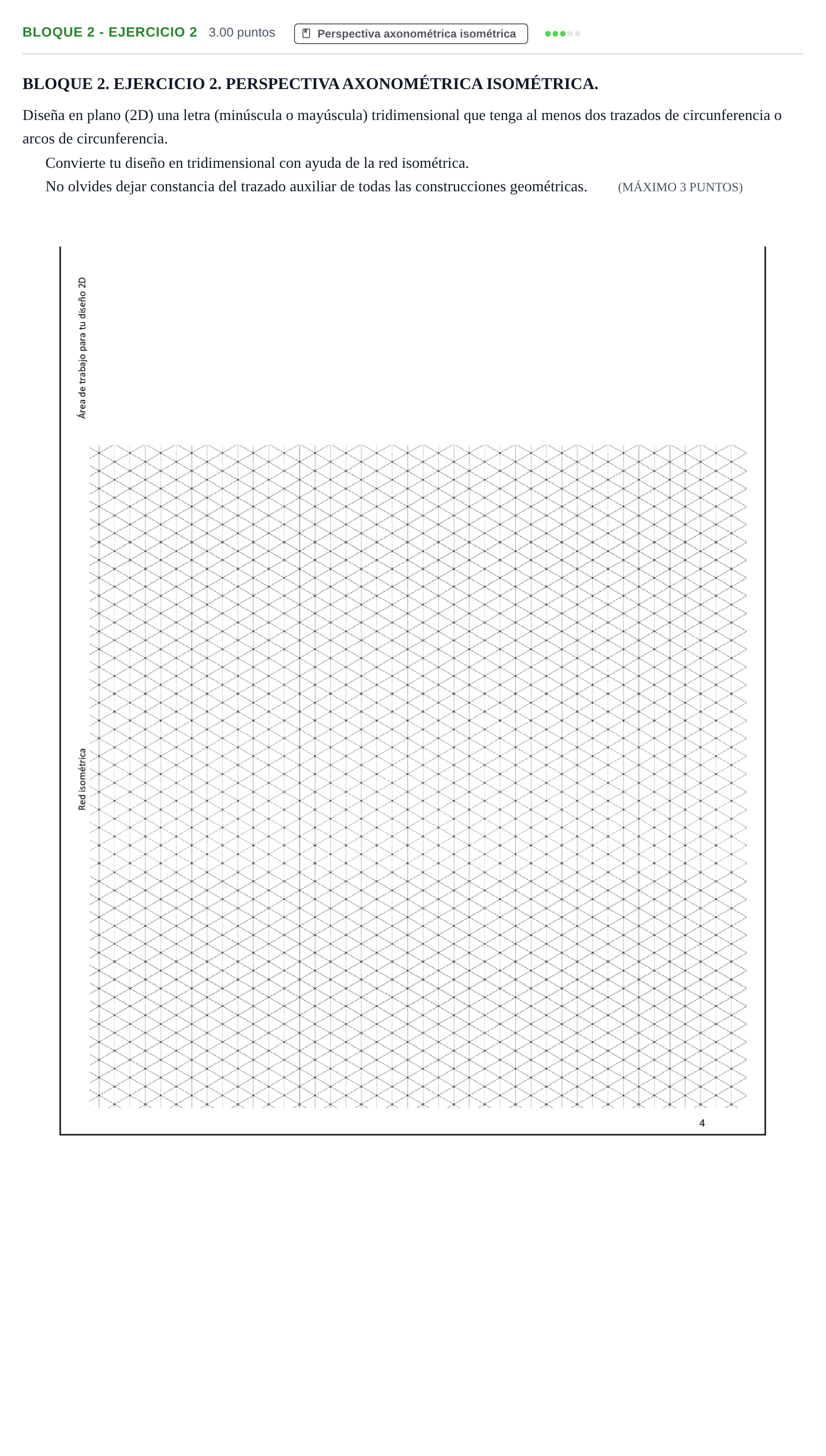 Enunciado: Bloque 2 - Ejercicio 2 · Dibujo Técnico Aplicado a las Artes Plásticas y al Diseño PAU Extremadura Extraordinaria 2024