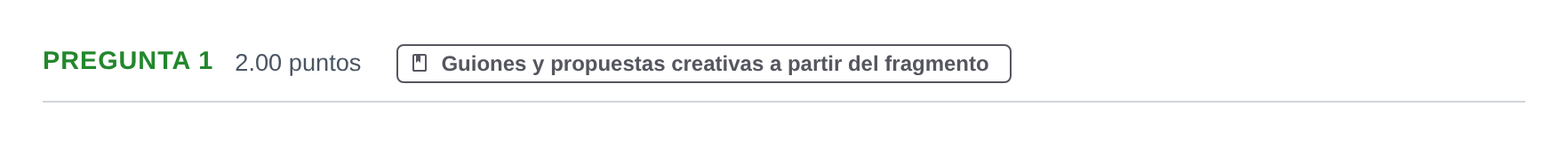 Enunciado: Pregunta 1 · Cultura Audiovisual II PAU Asturias Ordinaria 2023