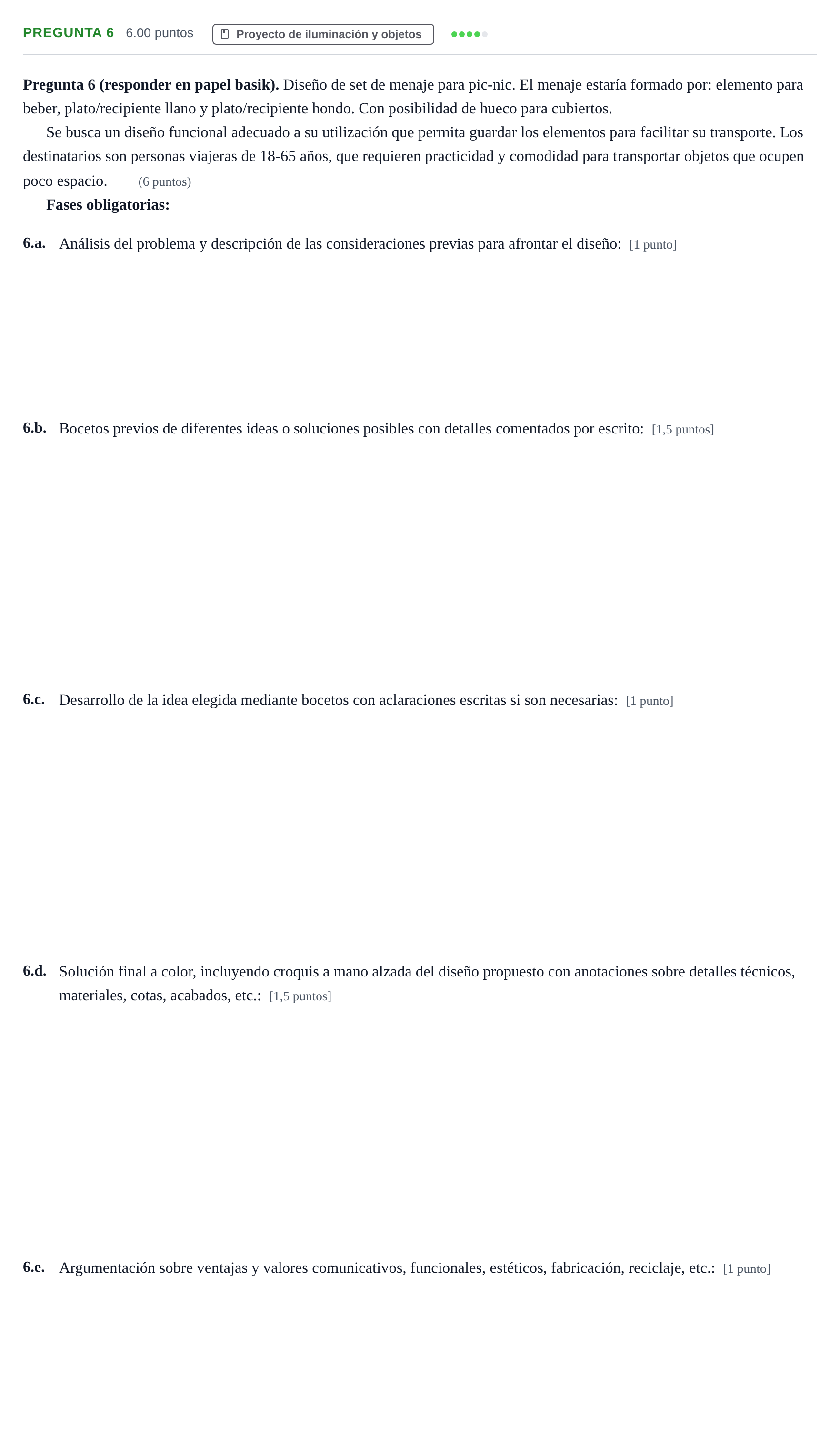 Enunciado: Pregunta 6 · Diseño PAU Asturias Extraordinaria 2023