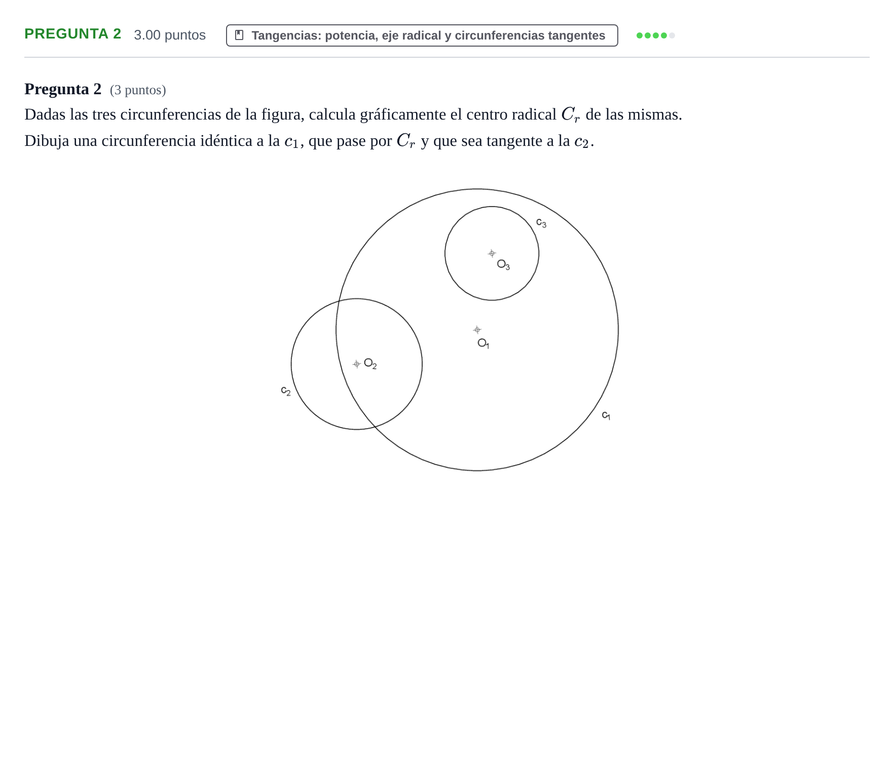 Enunciado: Pregunta 2 · Dibujo técnico II PAU Asturias Extraordinaria 2023