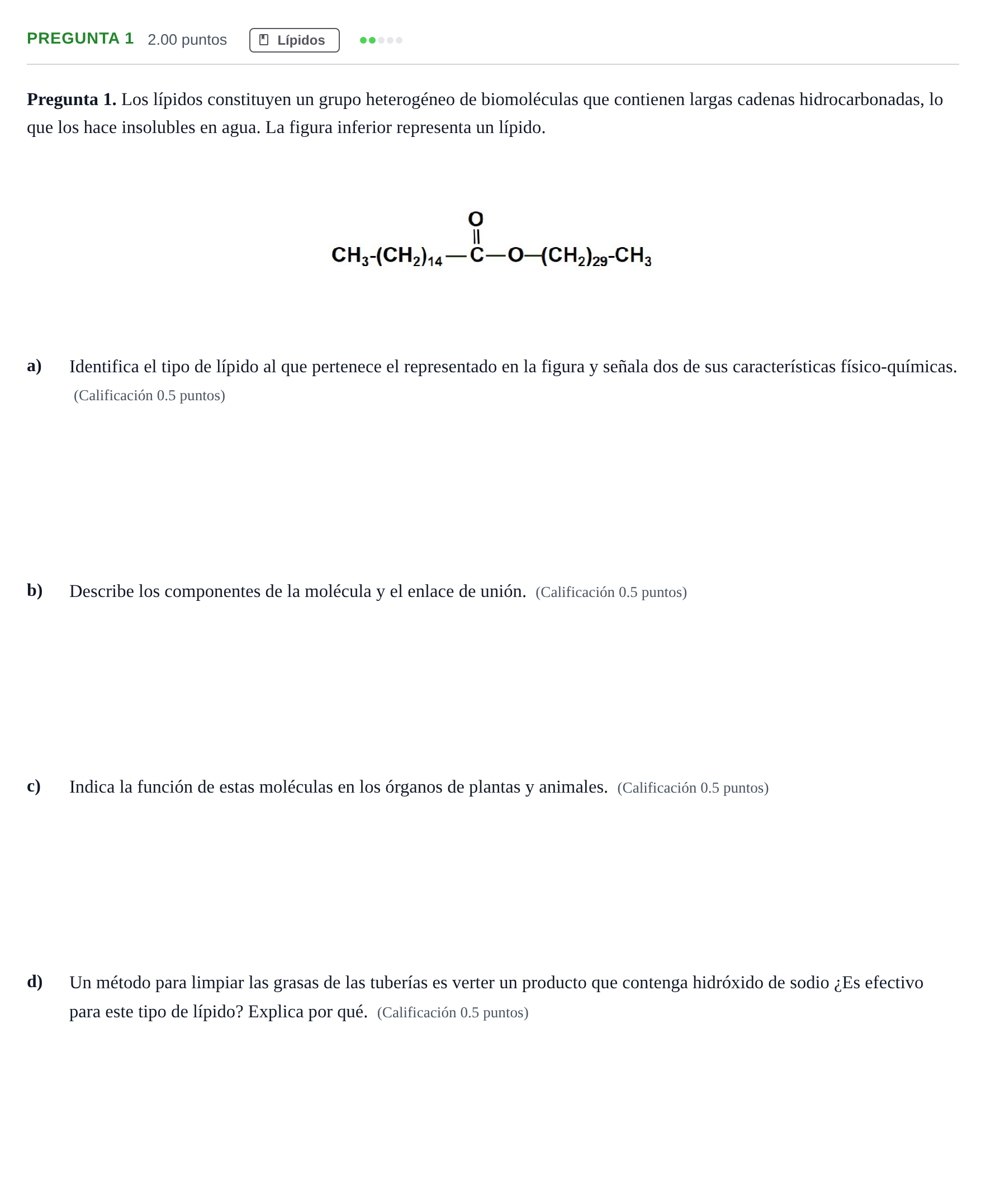 Enunciado: Pregunta 1 · Biología PAU Asturias Extraordinaria 2023