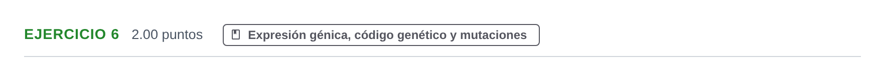 Enunciado: Problema 6 · Biología PAU Asturias Ordinaria 2023