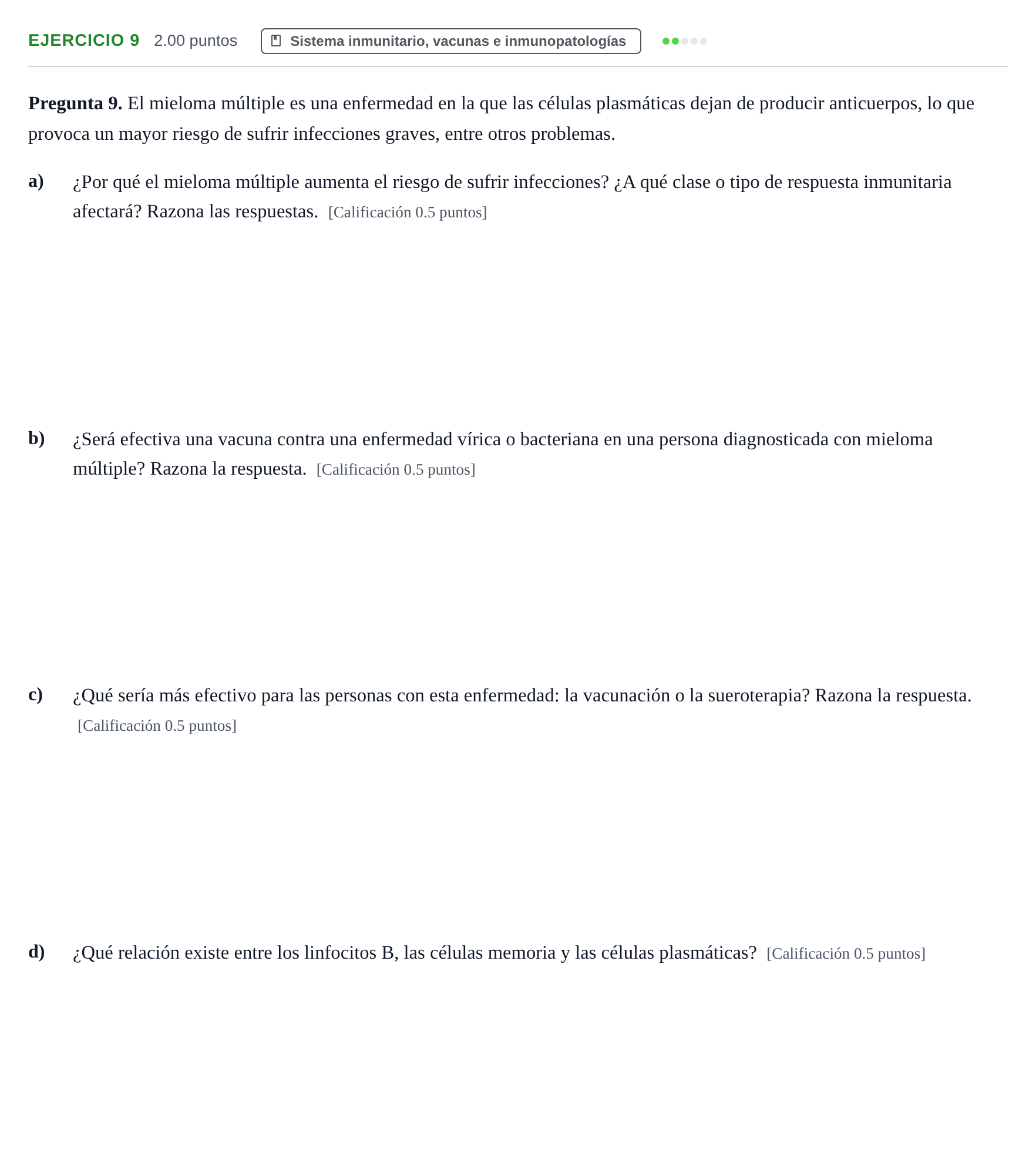 Enunciado: Problema 9 · Biología PAU Asturias Ordinaria 2023
