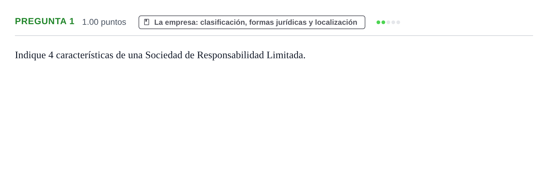 Enunciado: Pregunta 1 · Empresa y Diseño de Modelos de Negocio PAU Asturias Extraordinaria 2023