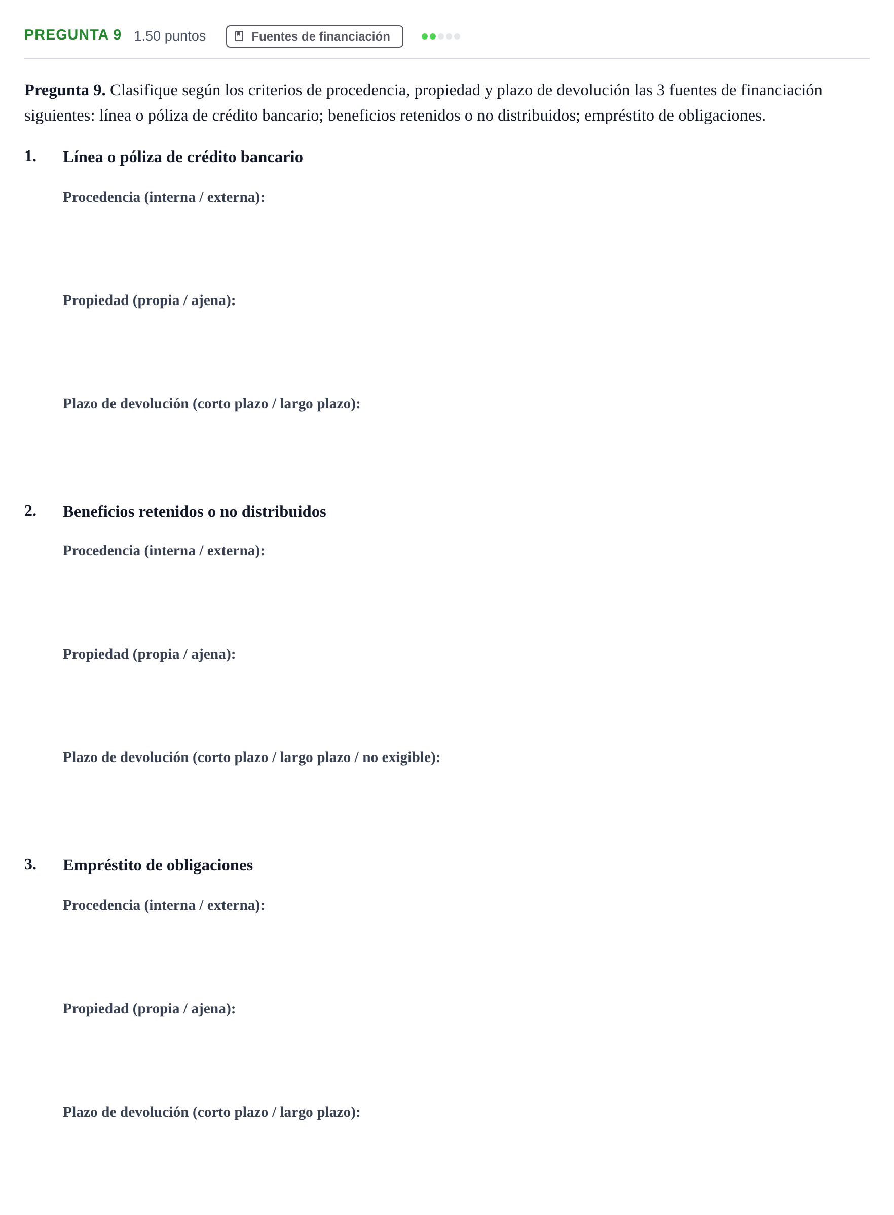 Enunciado: Pregunta 9 · Empresa y Diseño de Modelos de Negocio PAU Asturias Extraordinaria 2023