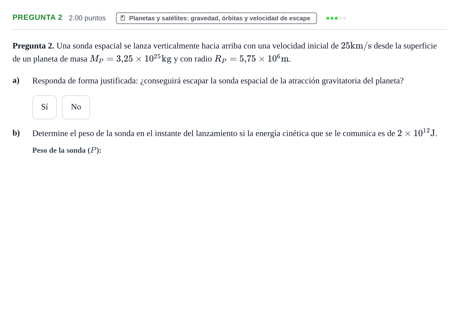 Enunciado: Pregunta 2 · Física PAU Asturias Extraordinaria 2023