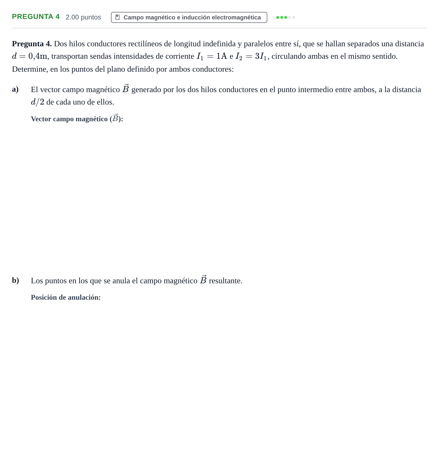 Enunciado: Pregunta 4 · Física PAU Asturias Extraordinaria 2023