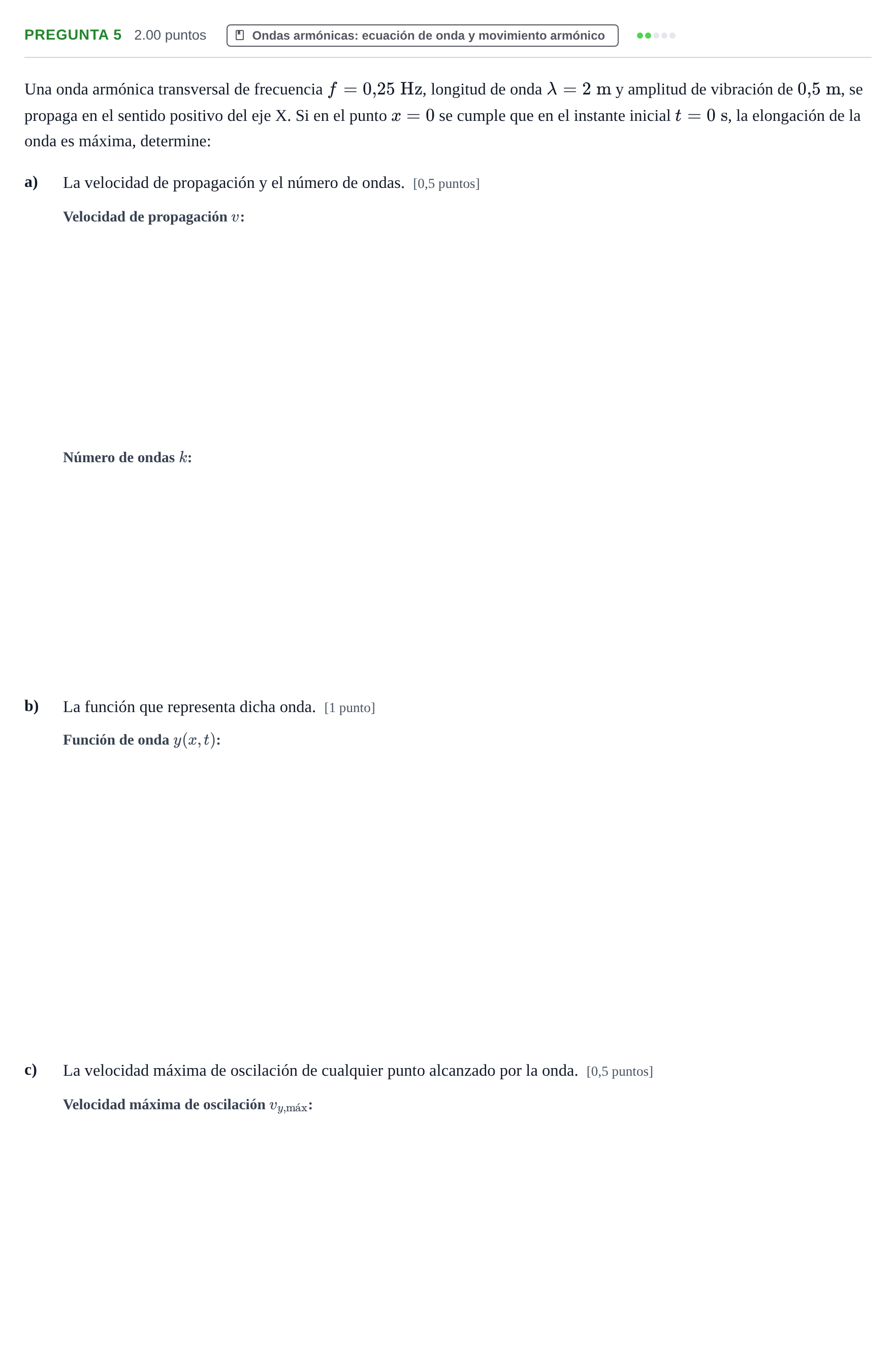 Enunciado: Pregunta 5 · Física PAU Asturias Extraordinaria 2023