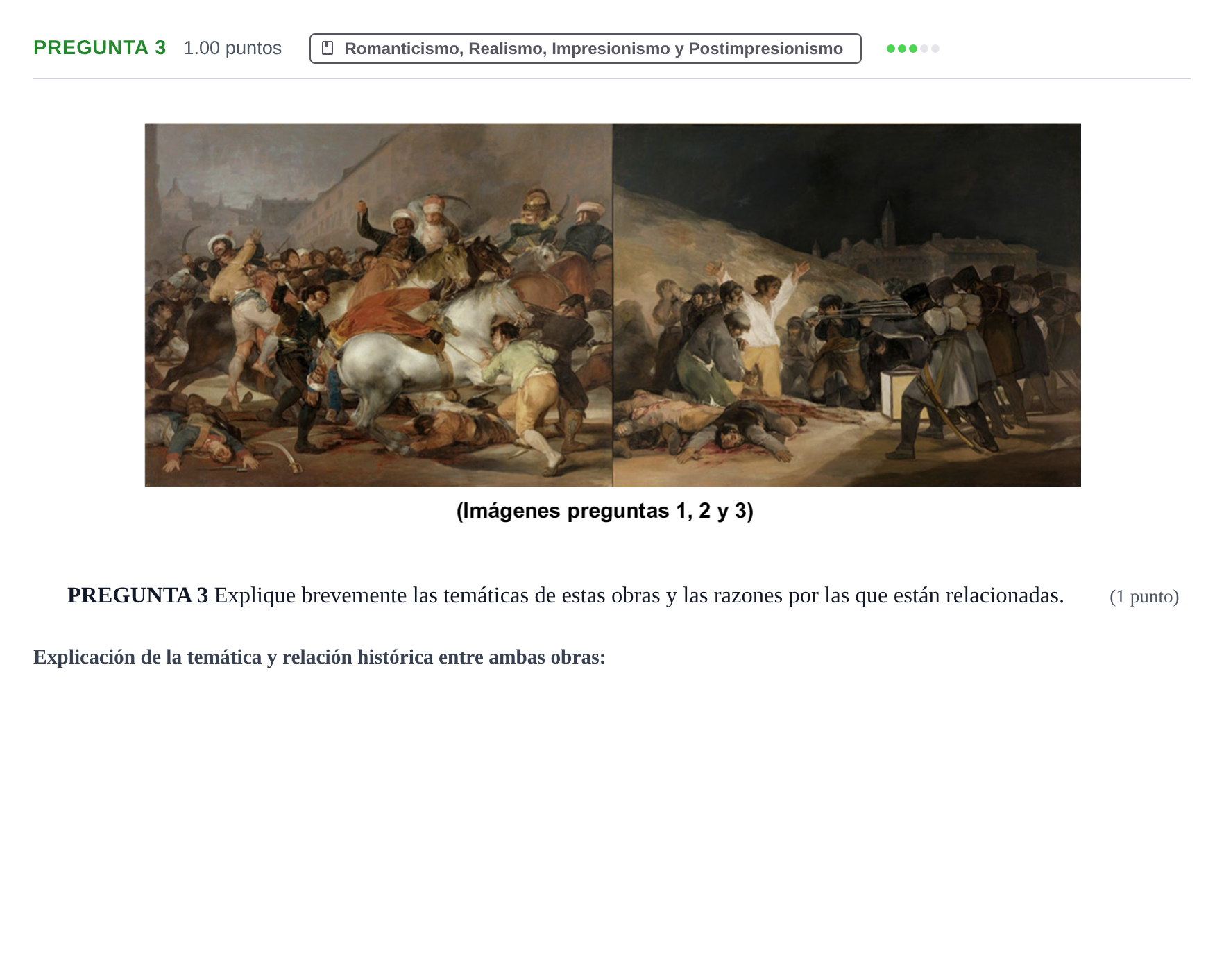 Enunciado: PREGUNTA 3 · Fundamentos Artísticos PAU Asturias Extraordinaria 2023