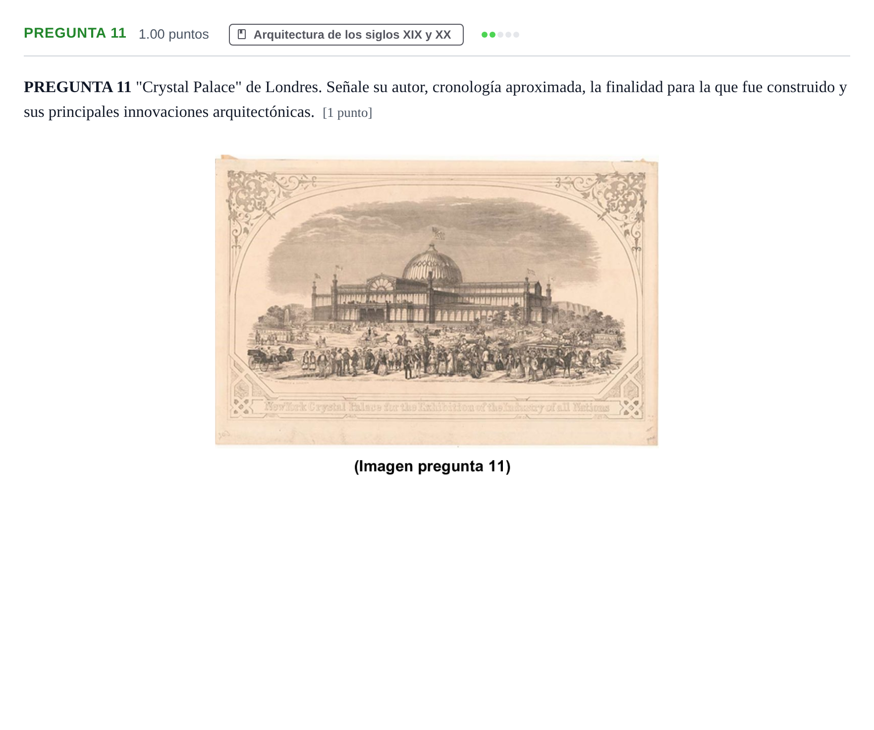 Enunciado: Pregunta 11 · Fundamentos Artísticos PAU Asturias Ordinaria 2023