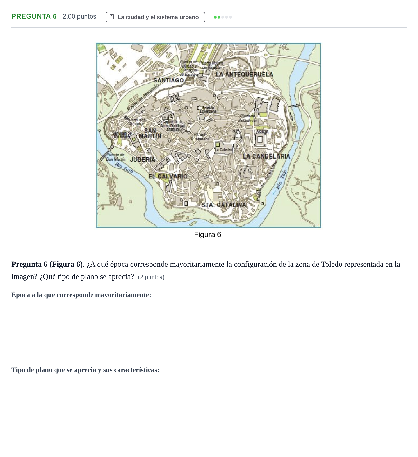 Enunciado: Pregunta 6 · Geografía PAU Asturias Extraordinaria 2023