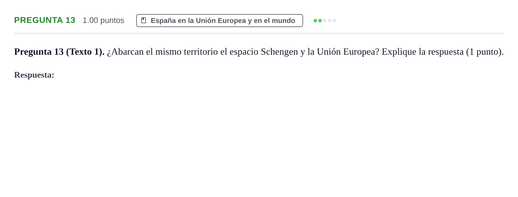 Enunciado: Pregunta 13 · Geografía PAU Asturias Ordinaria 2023