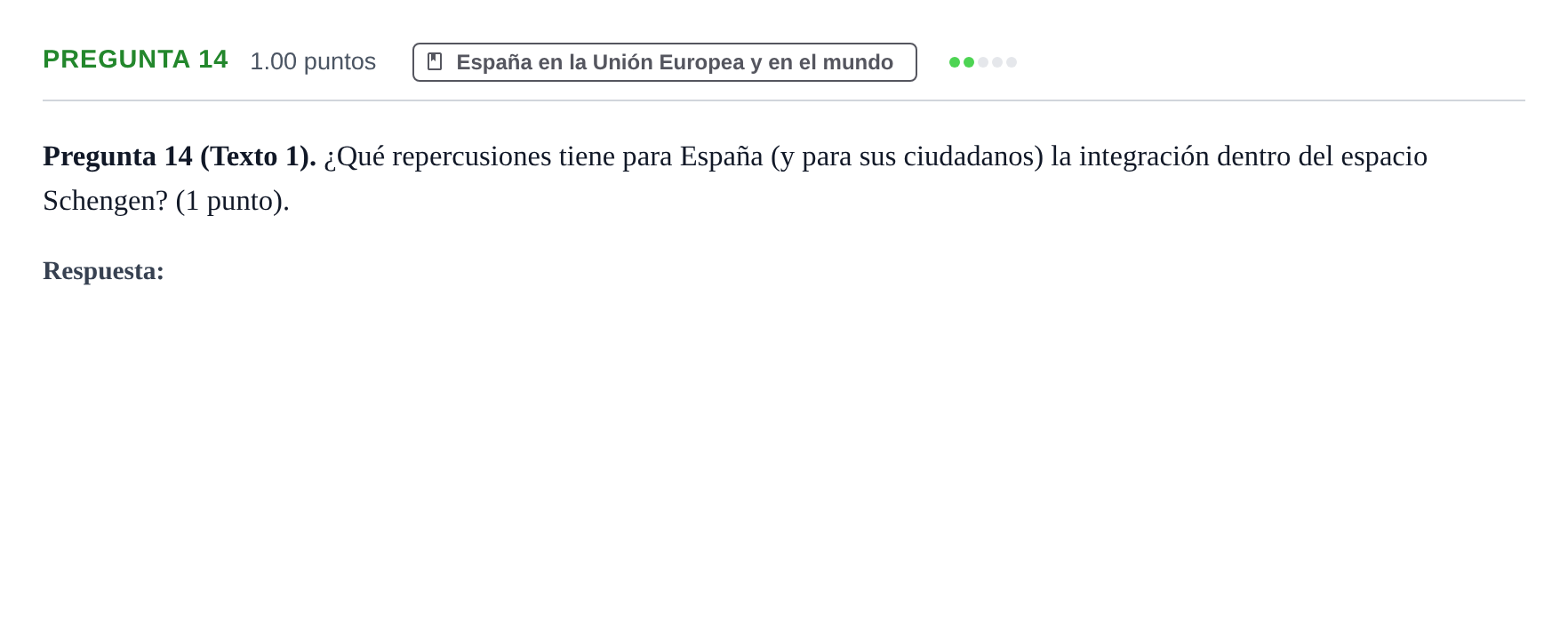 Enunciado: Pregunta 14 · Geografía PAU Asturias Ordinaria 2023