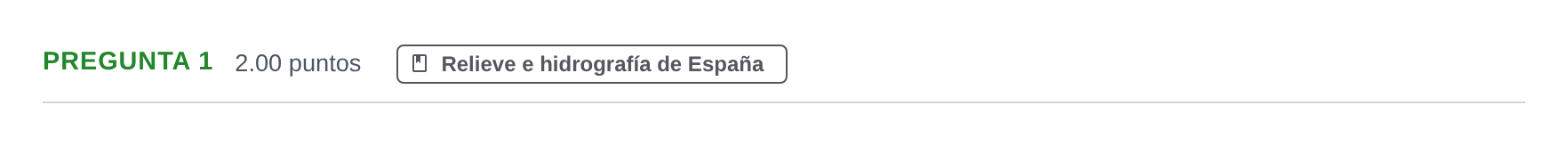 Enunciado: Pregunta 1 · Geografía PAU Asturias Ordinaria 2023