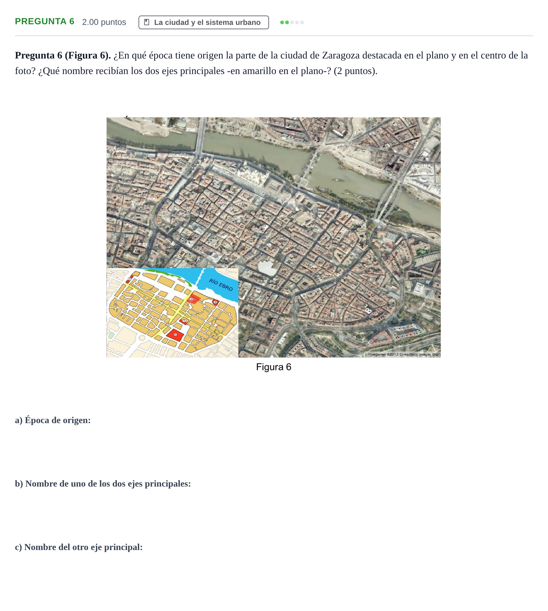 Enunciado: Pregunta 6 · Geografía PAU Asturias Ordinaria 2023
