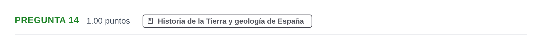 Enunciado: Pregunta 14 · Geología y Ciencias Ambientales PAU Asturias Extraordinaria 2023