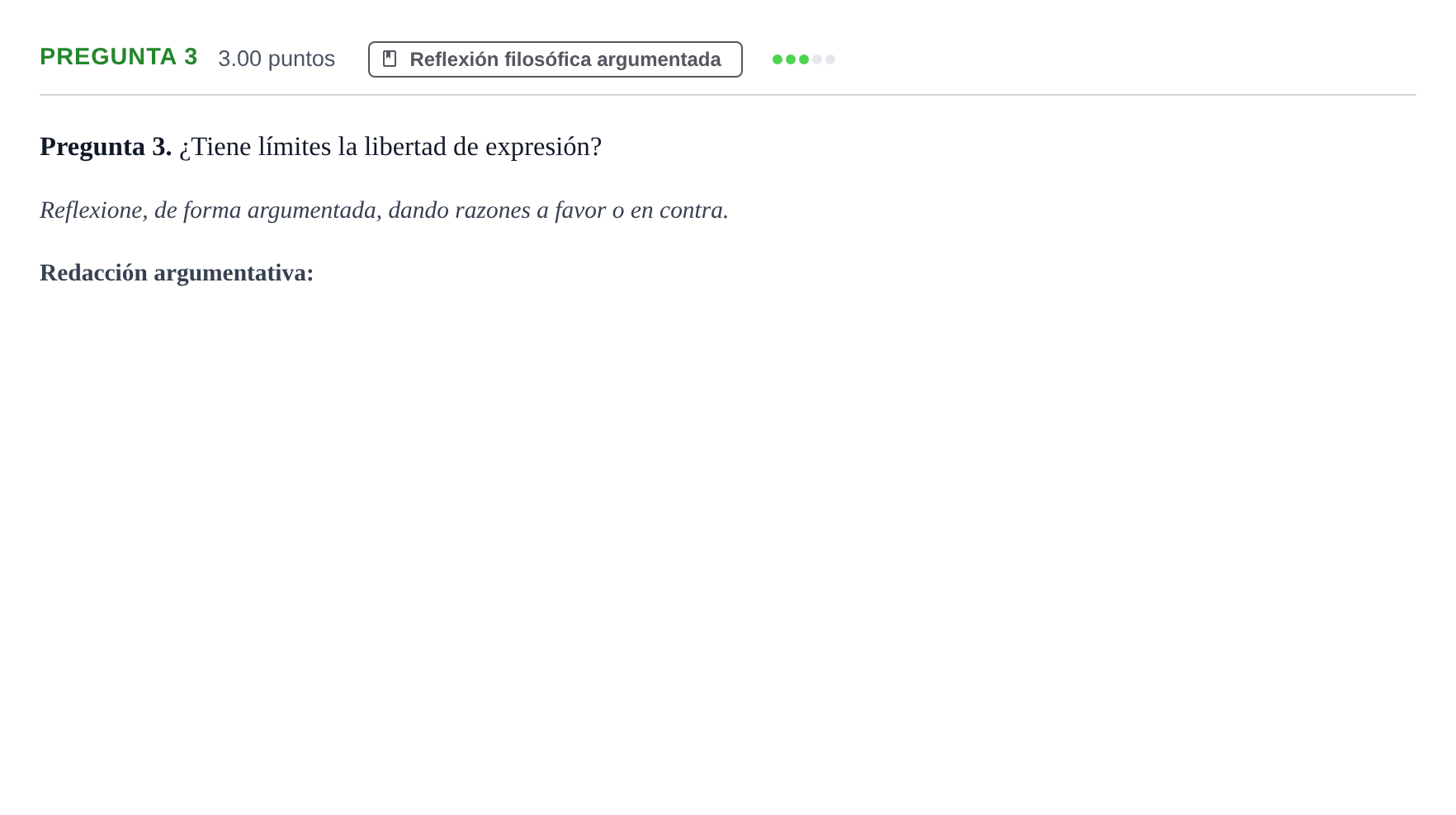 Enunciado: Pregunta 3 · Historia de la Filosofía PAU Asturias Ordinaria 2023