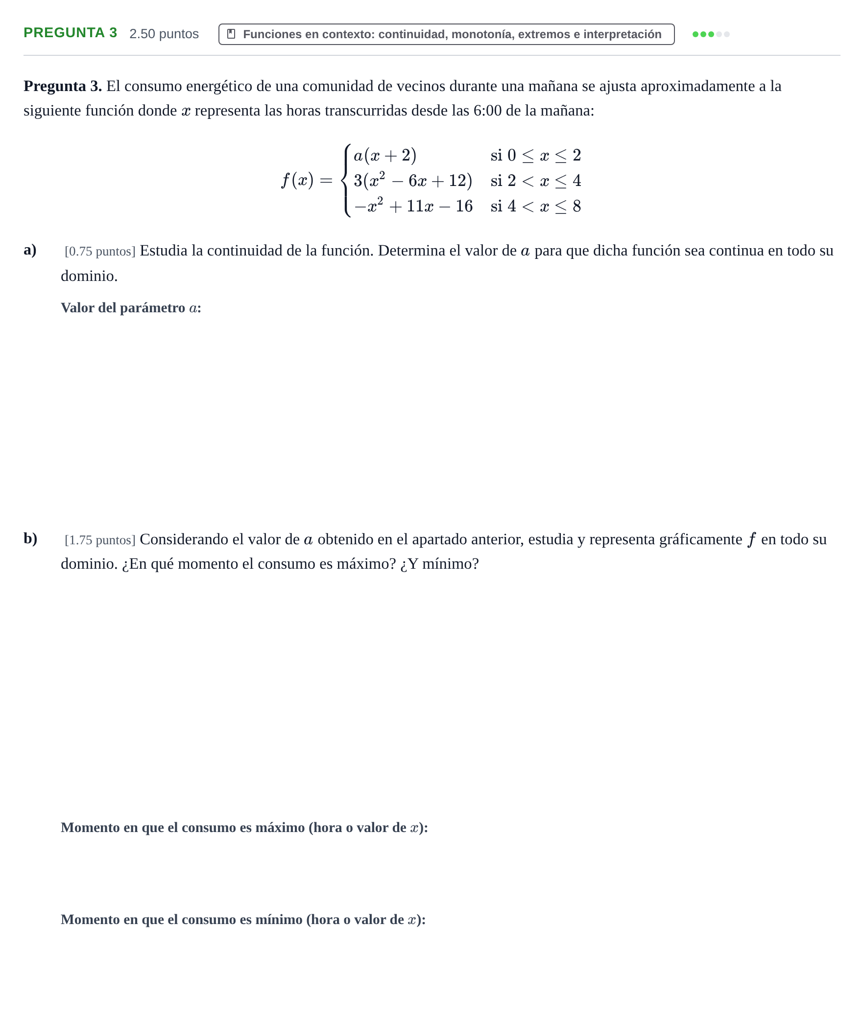 Enunciado: Pregunta 3 · Matemáticas aplicadas a las Ciencias Sociales II PAU Asturias Extraordinaria 2023