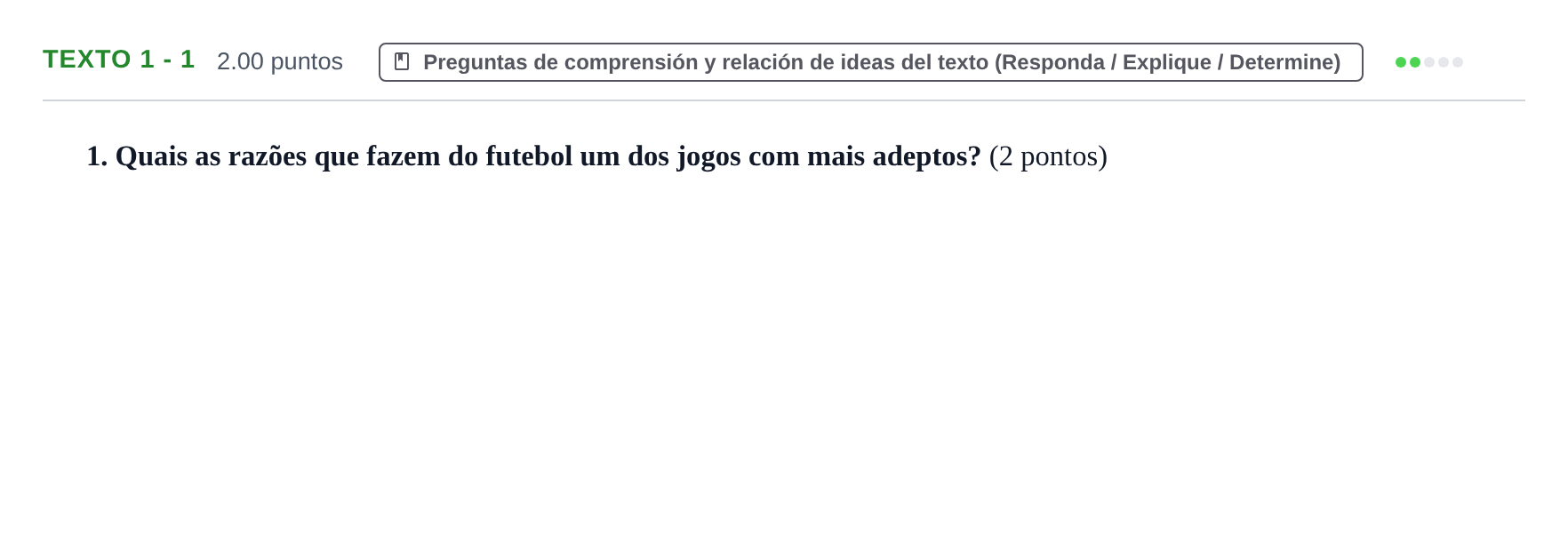 Enunciado: Ejercicio Texto 1 - 1 · Portugués PAU Asturias Extraordinaria (2ª lengua extranjera) 2023