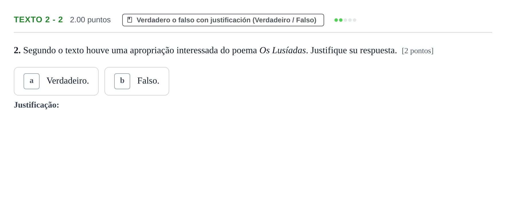 Enunciado: Ejercicio Texto 2 - 2 · Portugués PAU Asturias Ordinaria (2ª lengua extranjera) 2023