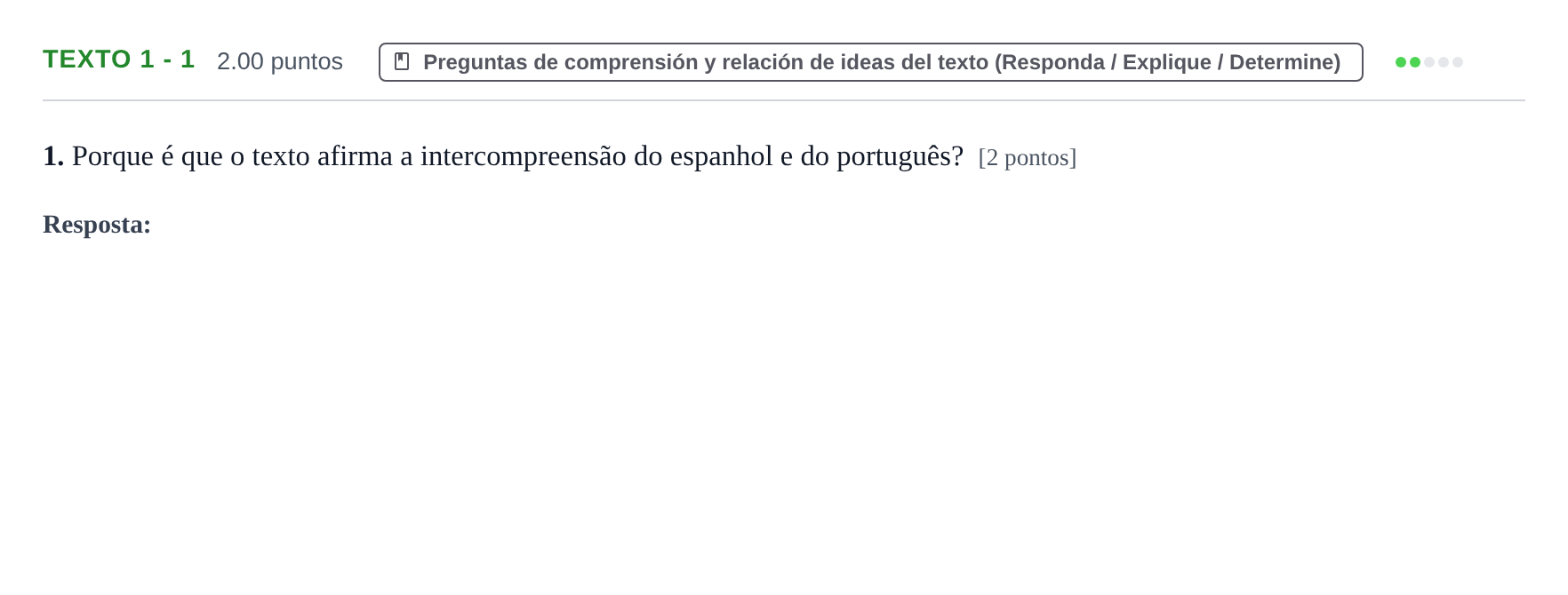 Enunciado: Ejercicio Texto 1 - 1 · Portugués PAU Asturias Ordinaria 2023
