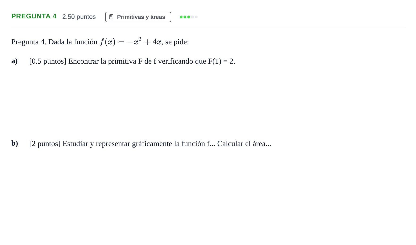 Enunciado: Pregunta 4 · Matemáticas aplicadas a las Ciencias Sociales II PAU Asturias Ordinaria 2023