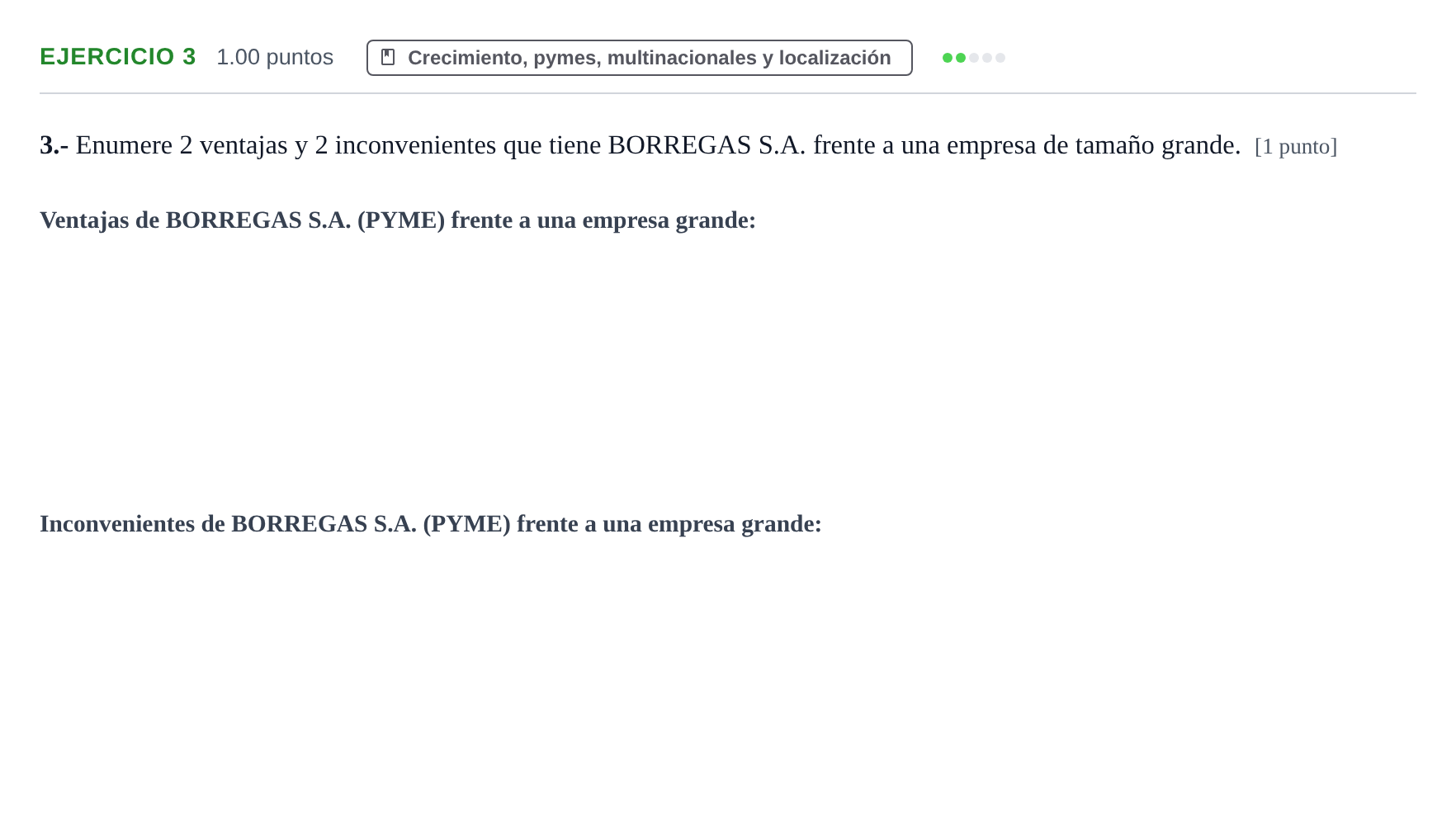 Enunciado: Problema 3 · Empresa y Diseño de Modelos de Negocio PAU Extremadura Ordinaria 2023
